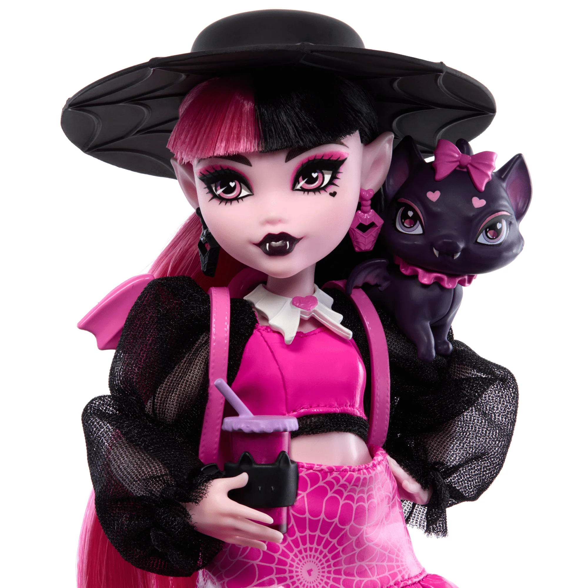 Monster High Draculaura Fashion Doll With Pet Count Fabulous And Accessories - Image 3