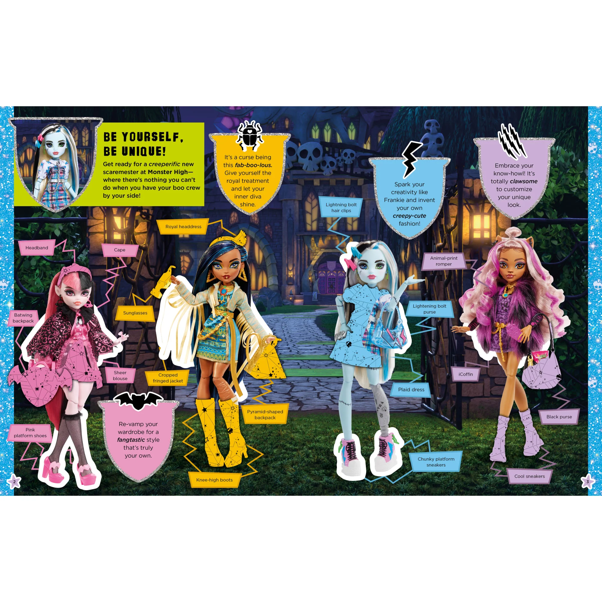 Monster High: Dress-Up Sticker Book (Ages 6+) | Mattel - Image 3