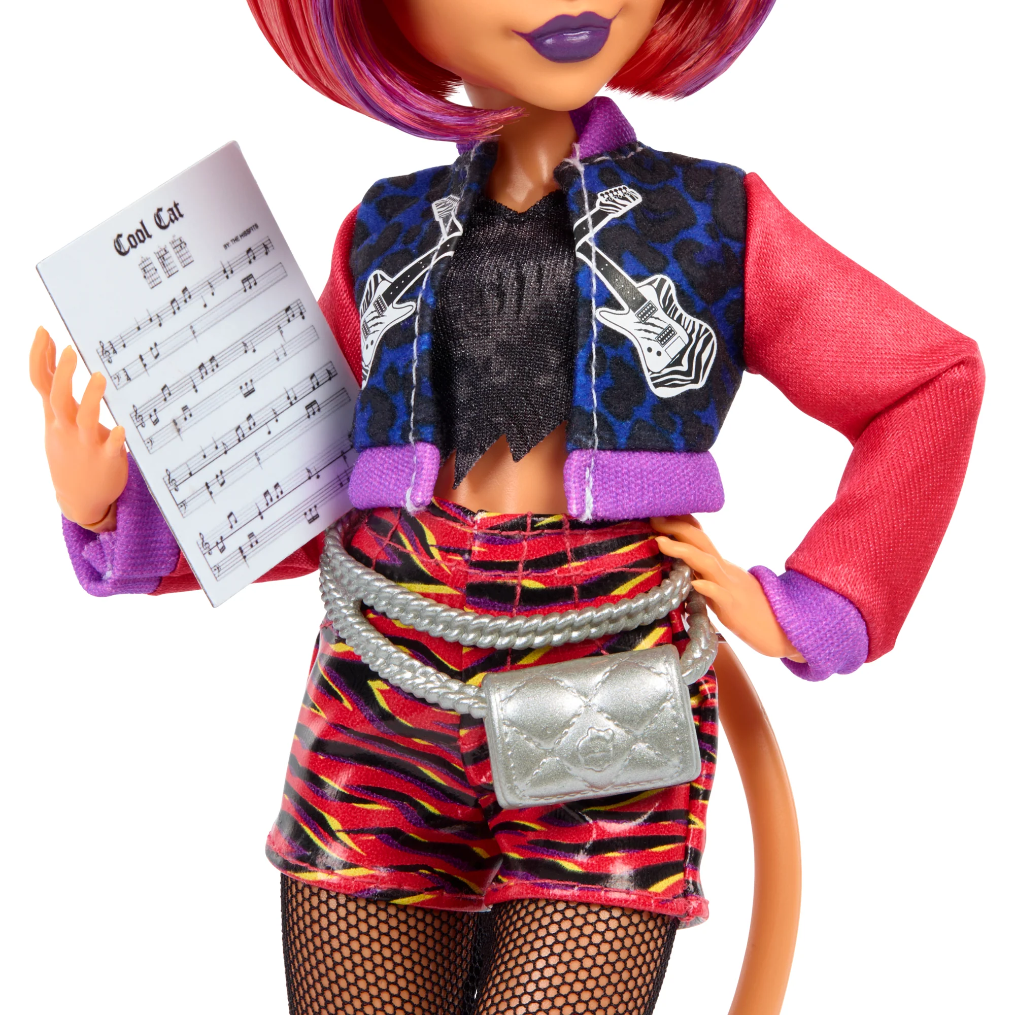Monster High Fearbook Toralei Fashion Doll With Varsity Jacket, Yearbook, And Music Accessories - Image 4