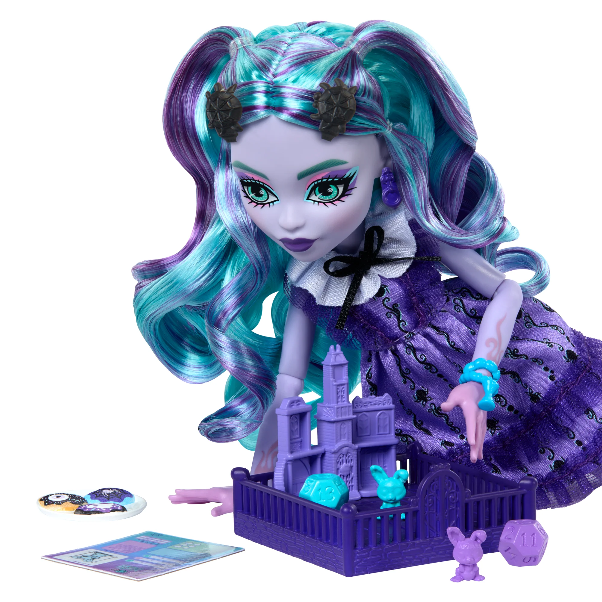 Monster High Fearbook Twyla Fashion Doll With Varsity Jacket, Yearbook, And Game Accessories - Image 3