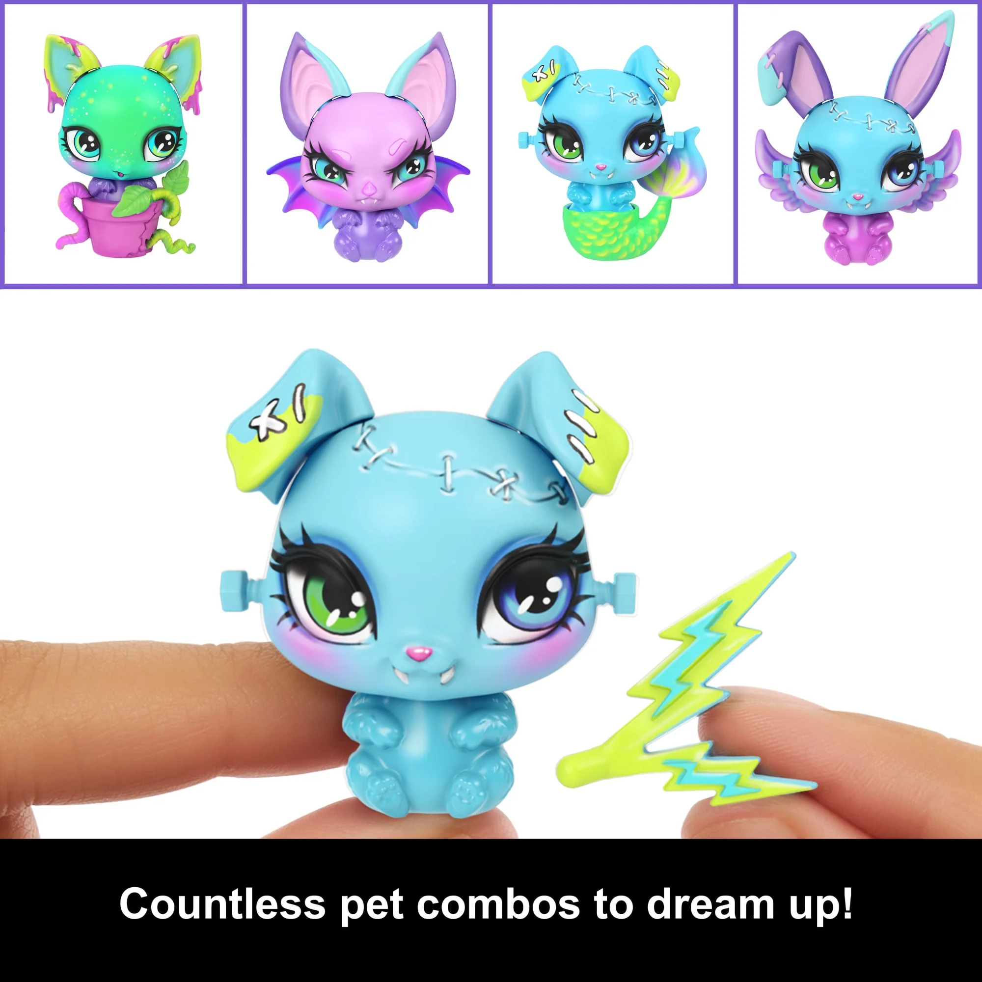 Monster High Frankie Stein Make-A-Monster Pet Doll Playset, 30+ Accessories For Countless Pet Combos - Image 3
