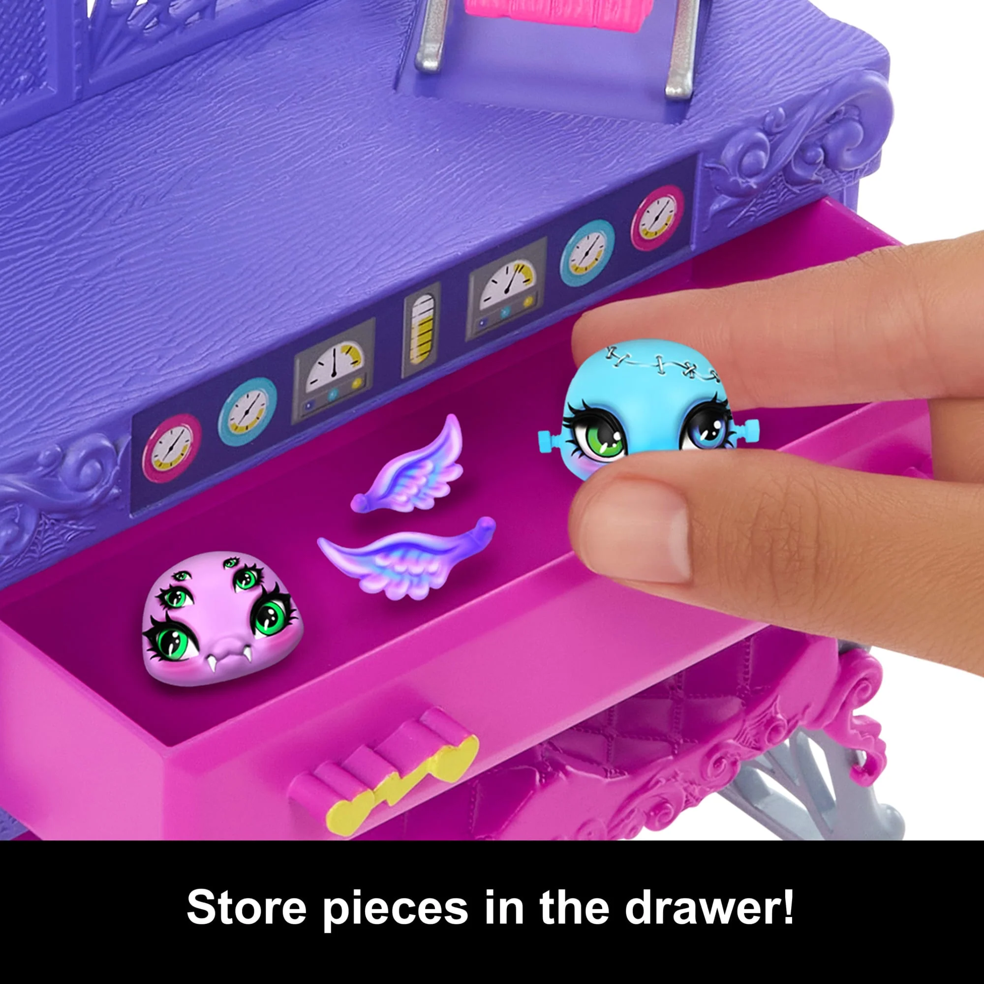 Monster High Frankie Stein Make-A-Monster Pet Doll Playset, 30+ Accessories For Countless Pet Combos - Image 4