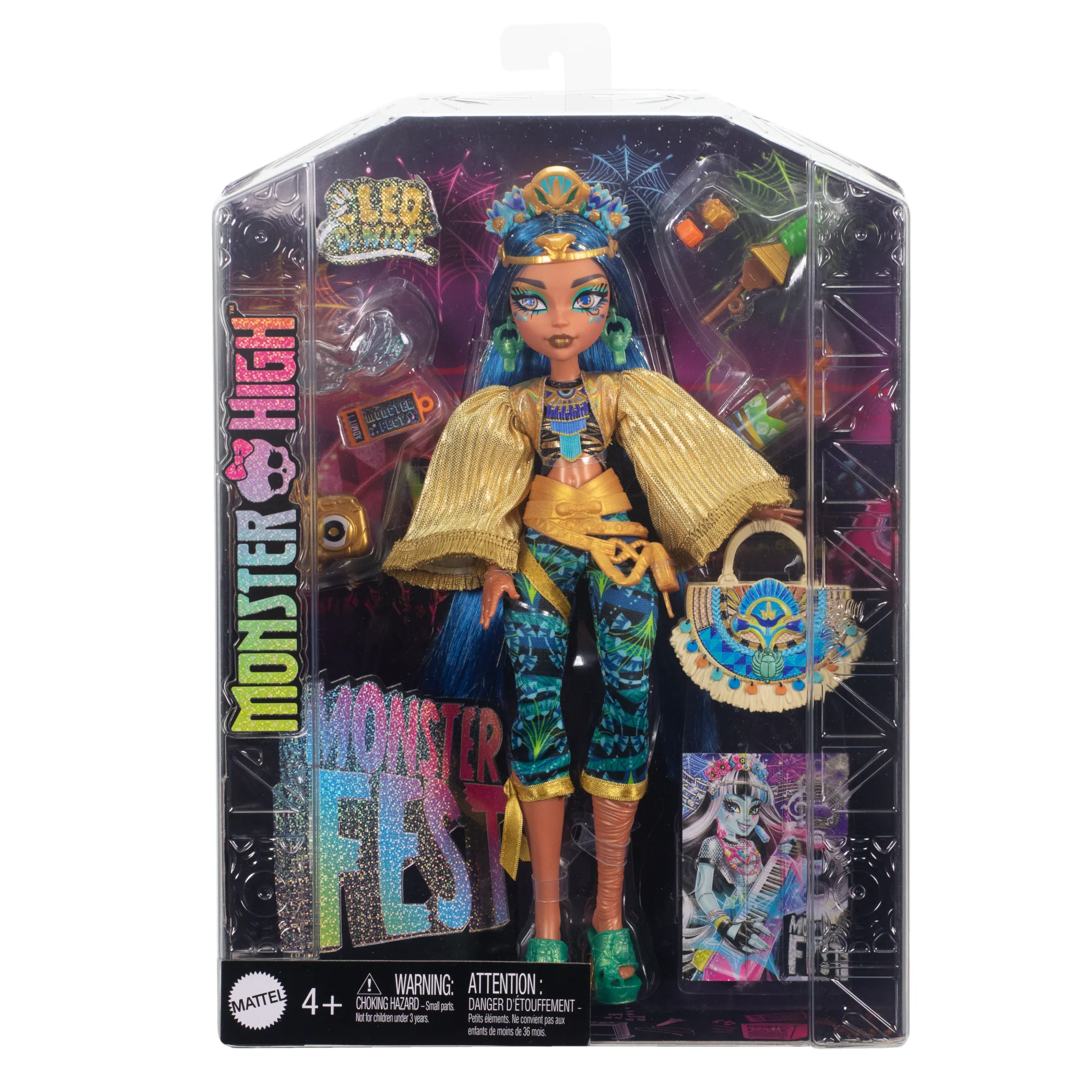Monster High Monster Fest Cleo De Nile Fashion Doll With Festival Outfit, Band Poster And Accessories - Image 6
