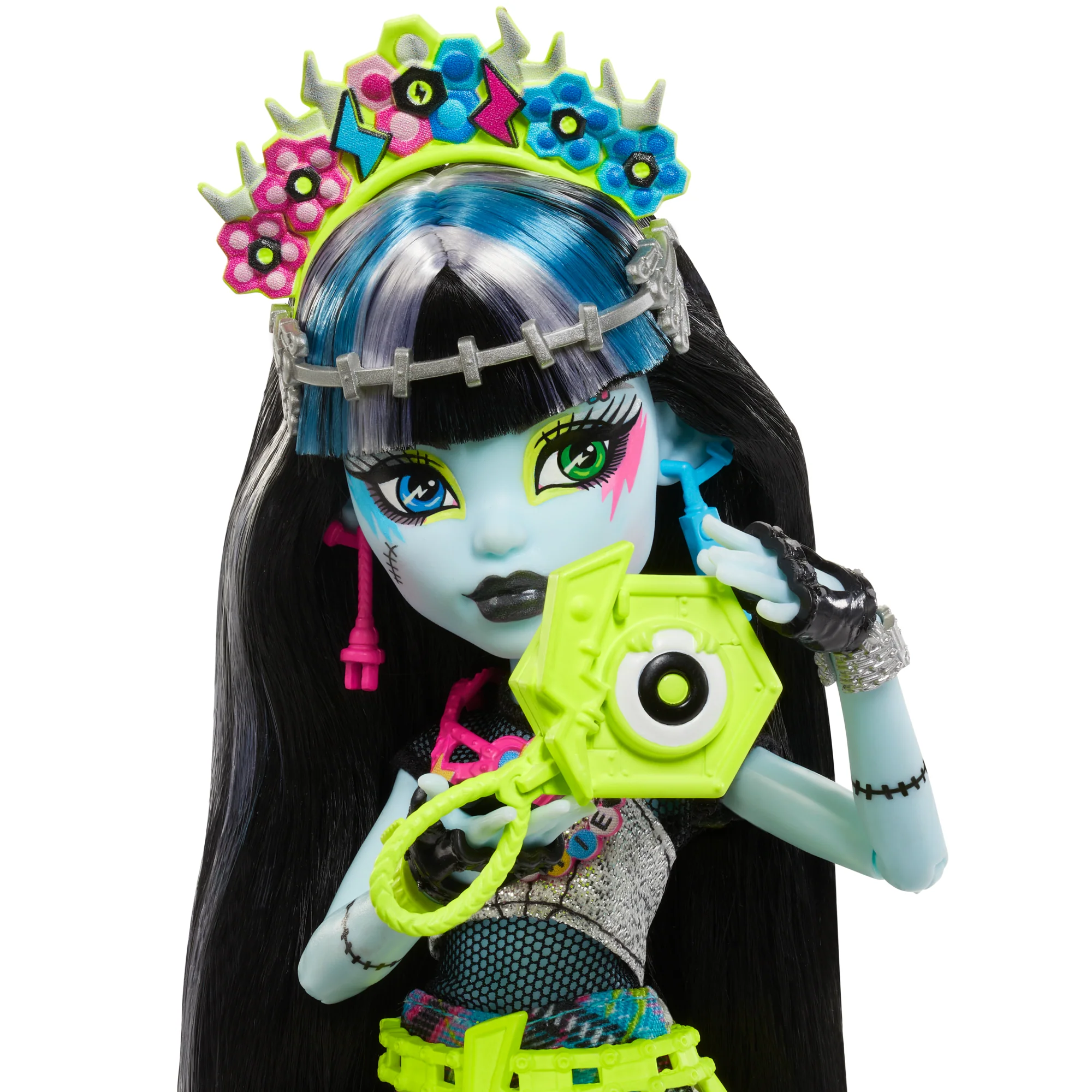 Monster High Monster Fest Frankie Stein Fashion Doll With Festival Outfit, Band Poster And Accessories - Image 3