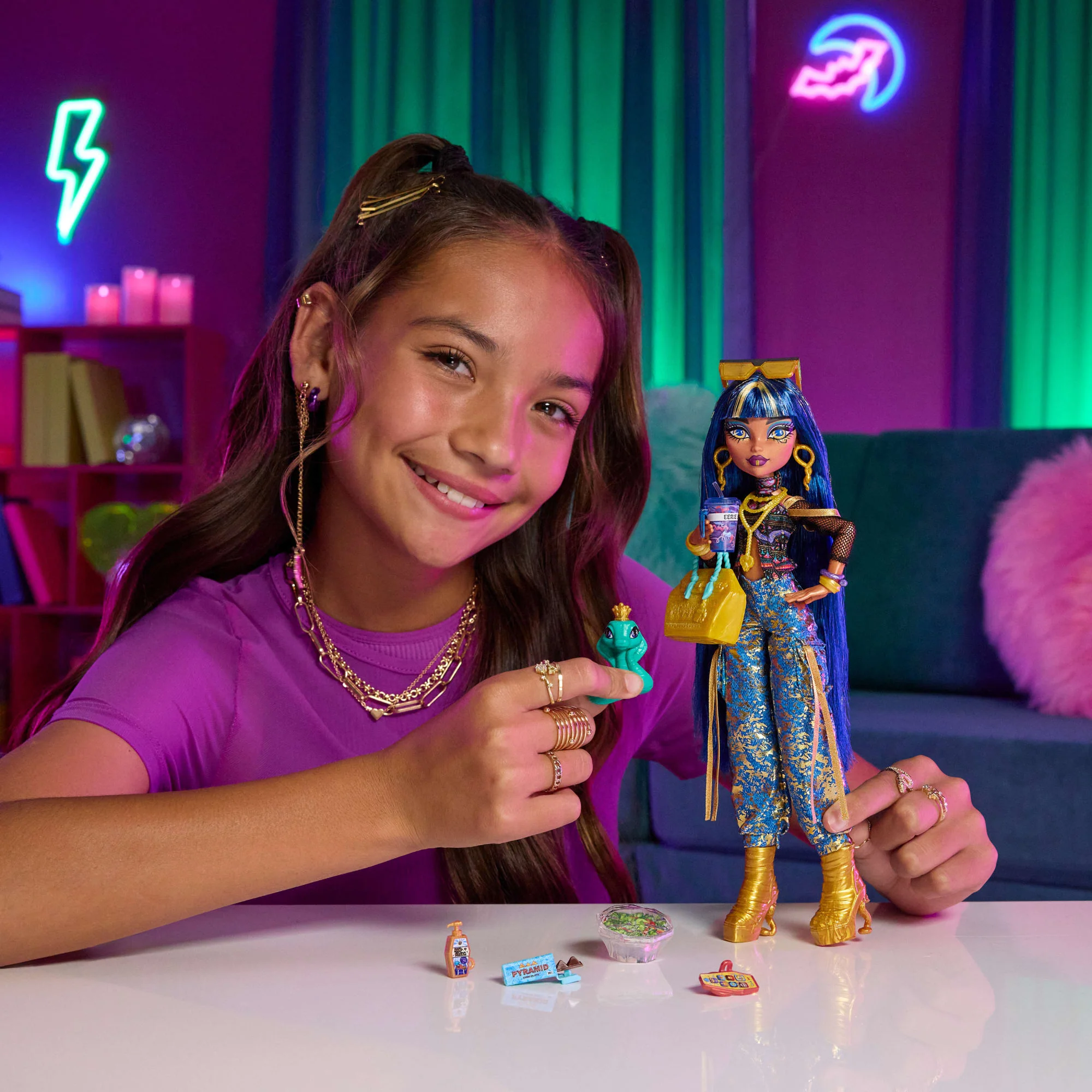 Monster High Muñeca Look Monstruoso Cleo - Image 2