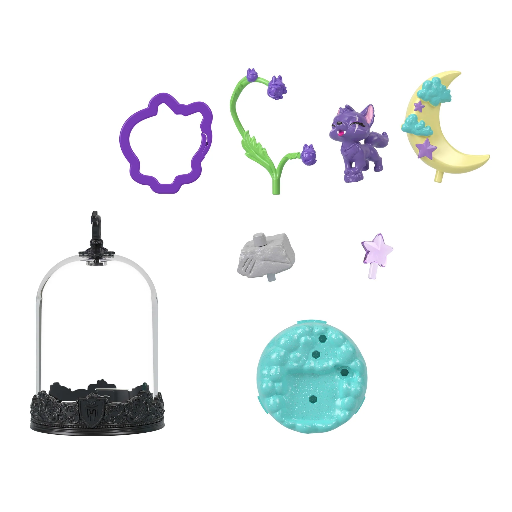 Monster High Pet Keychains, Animal Figures With Accessories And Buildable Terrarium - Image 6