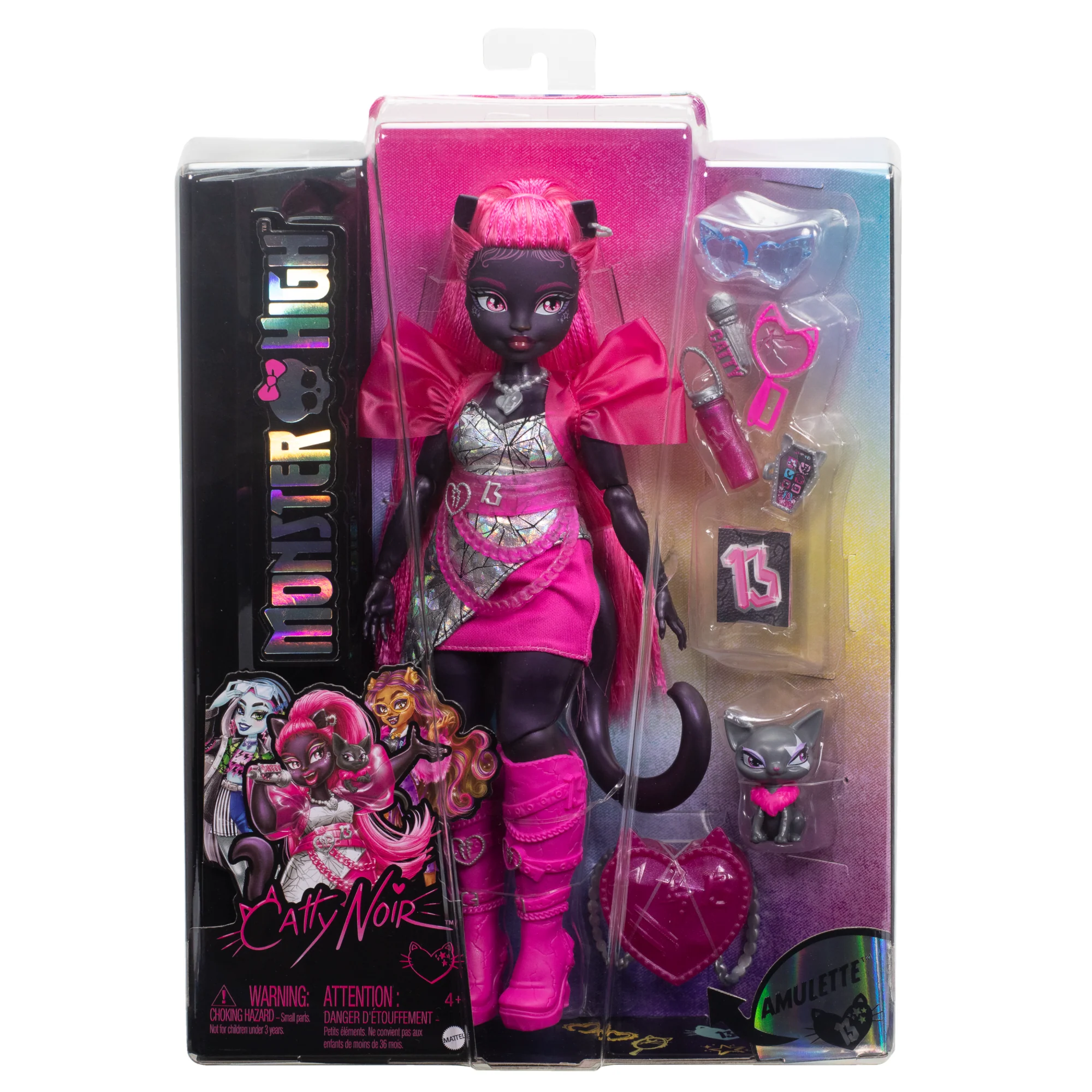 Monster High-Catty Noir-Poupée Avec Chat Amulette et Accessoires - Image 6