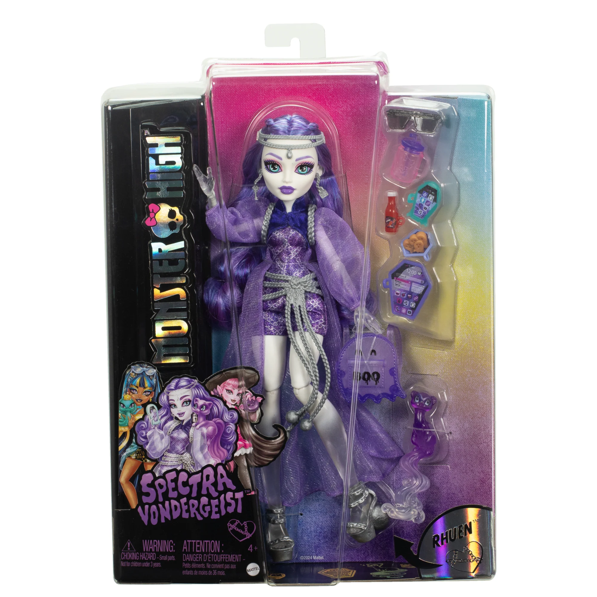 Monster High-Spectra Vondergeist-Poupée, Furet Rhuen et Accessoires - Image 6
