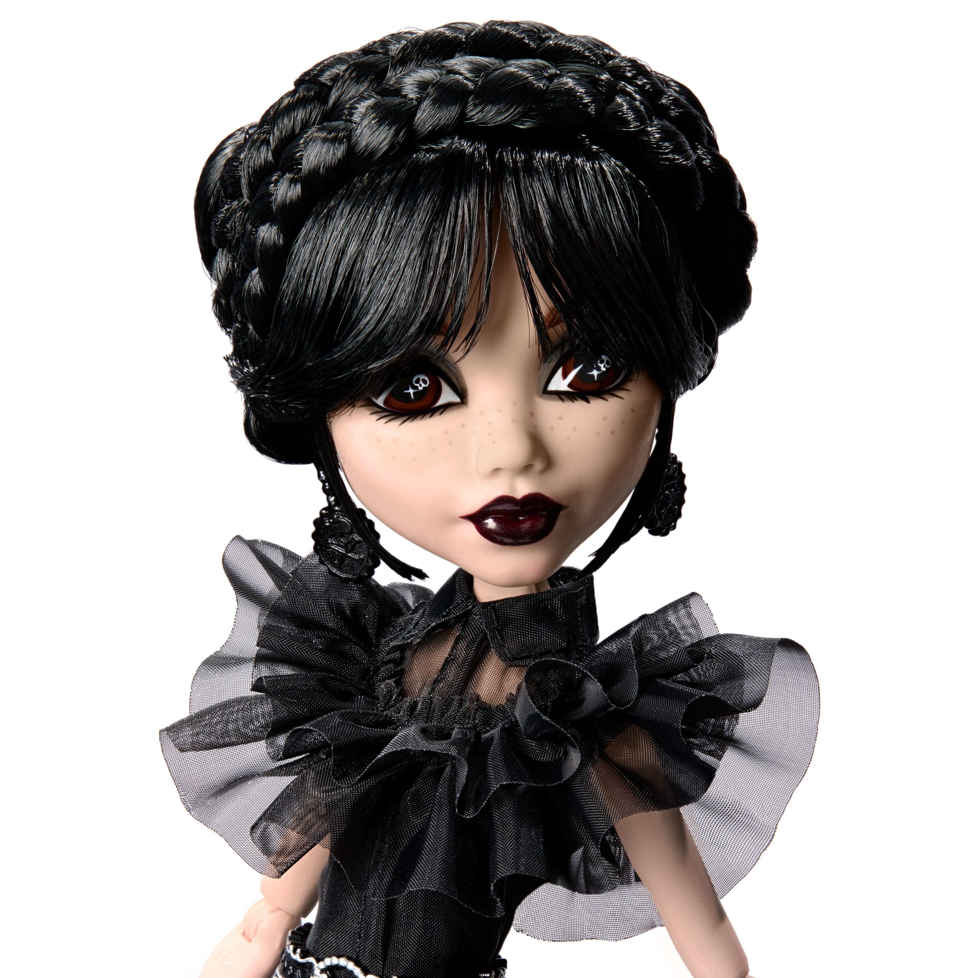 Monster High Wednesday Collectible Doll, Rave’N Wednesday in Black Gown Inspired By Dance Scene - Image 2