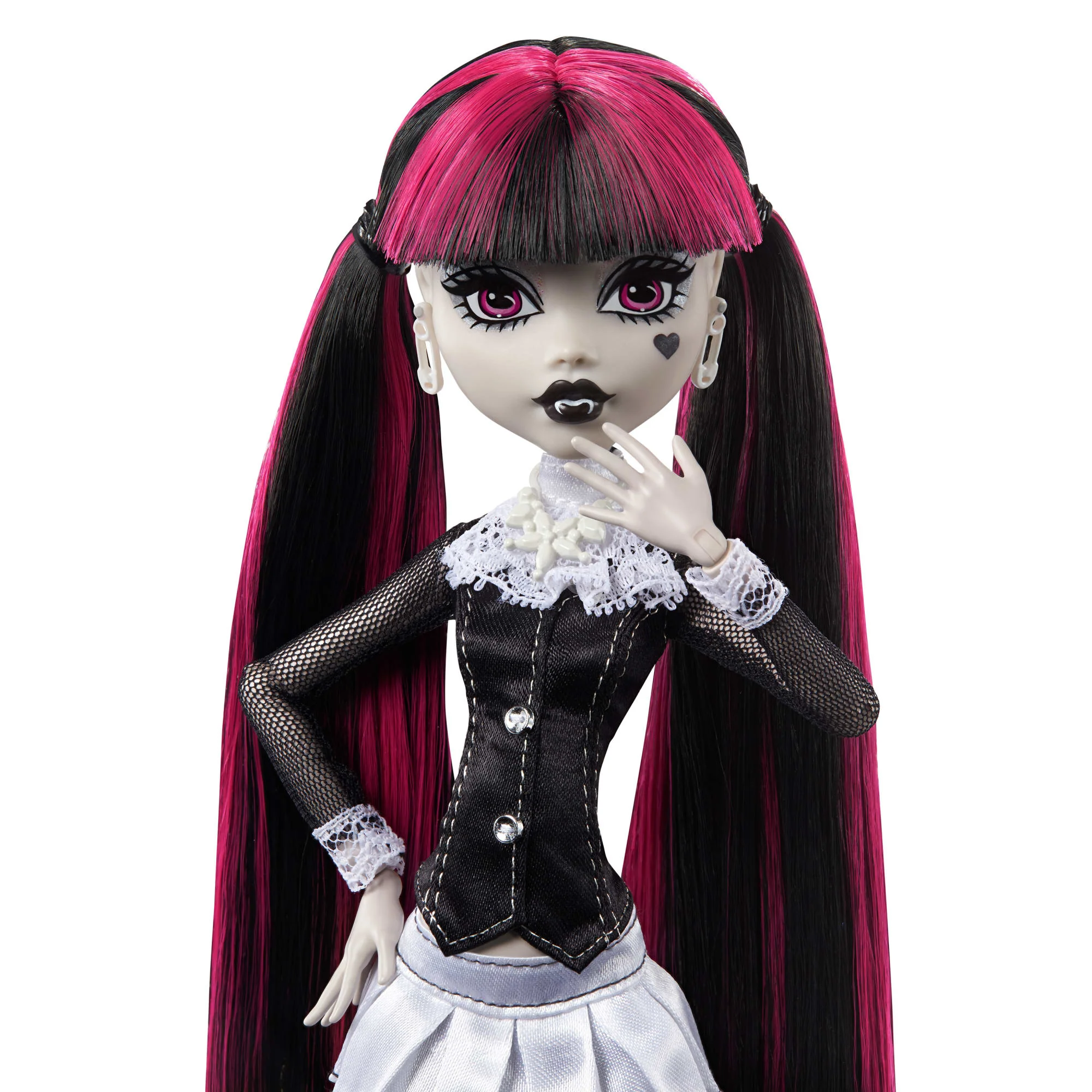 Monster High Reel Drama Draculaura Collector Doll in Black And White, Reproduction With Poster - Image 3