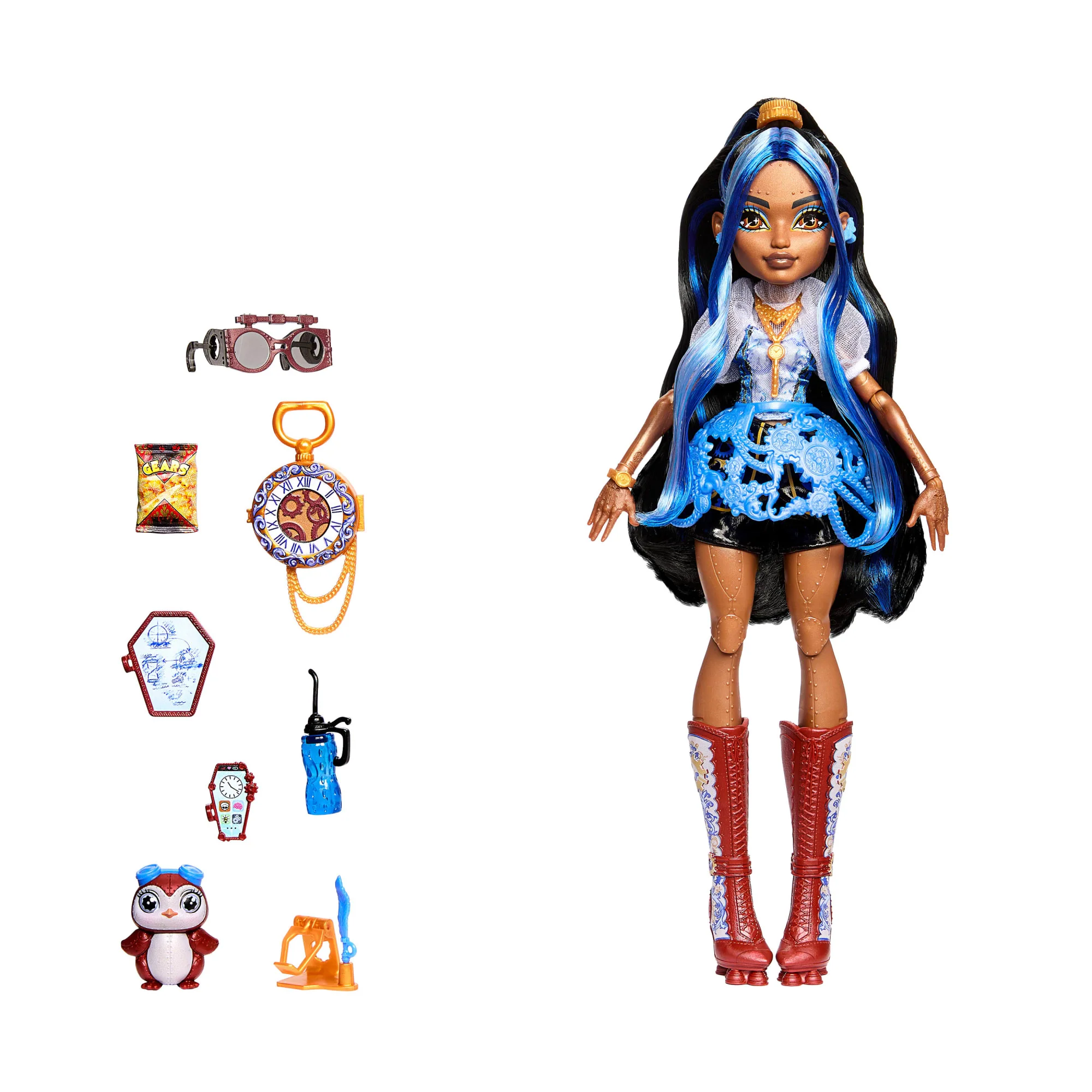 Monster High Robecca Steam Fashion Doll With Blue Blouse And Rocket Boots - Image 5