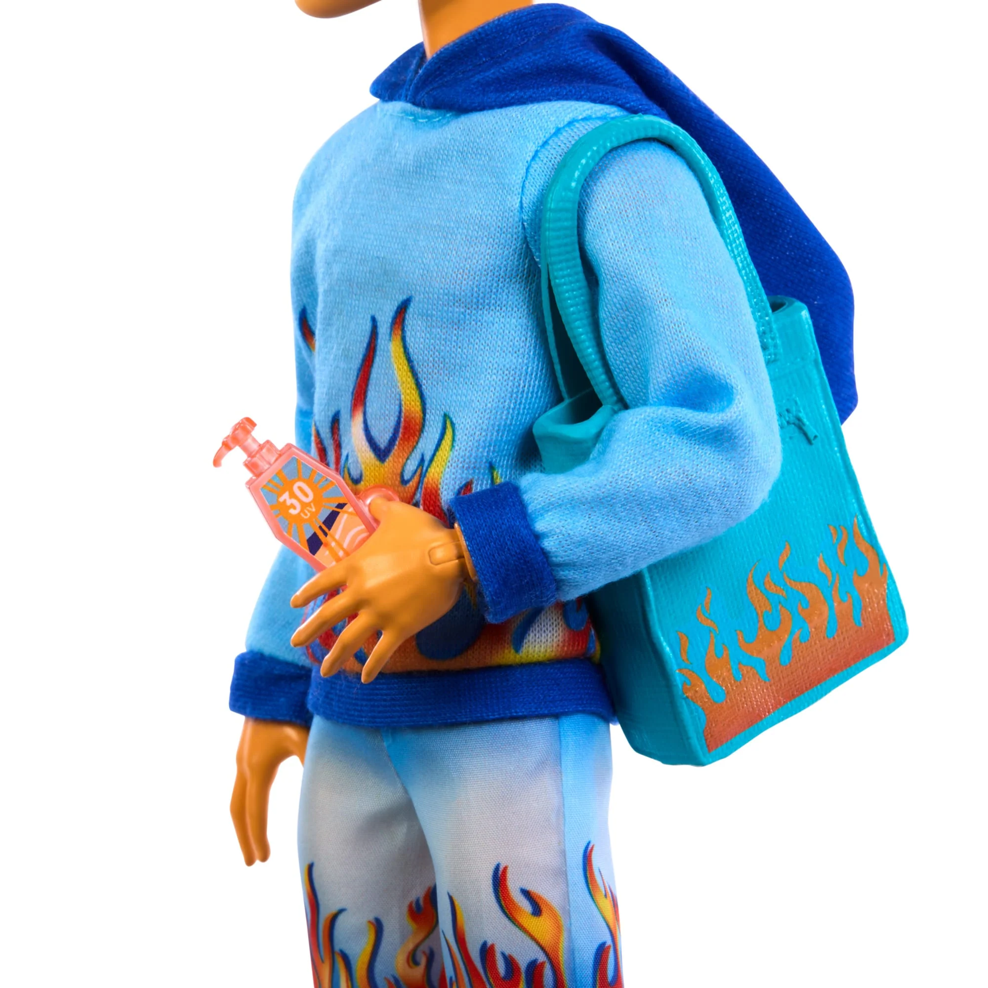 Monster High Scare-Adise Island Heath Burns Fashion Doll With Swim Trunks & Accessories - Image 3