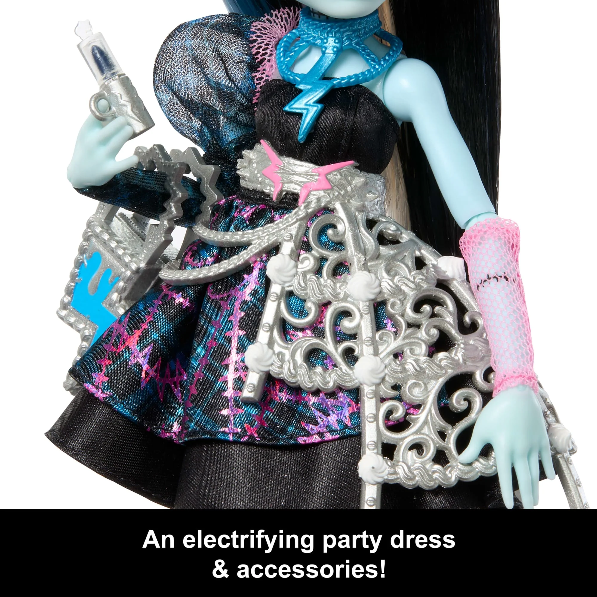Monster High Scary Sweet Birthday Dolls in Party Dresses With Accessories Like Balloons & Gifts - Image 4