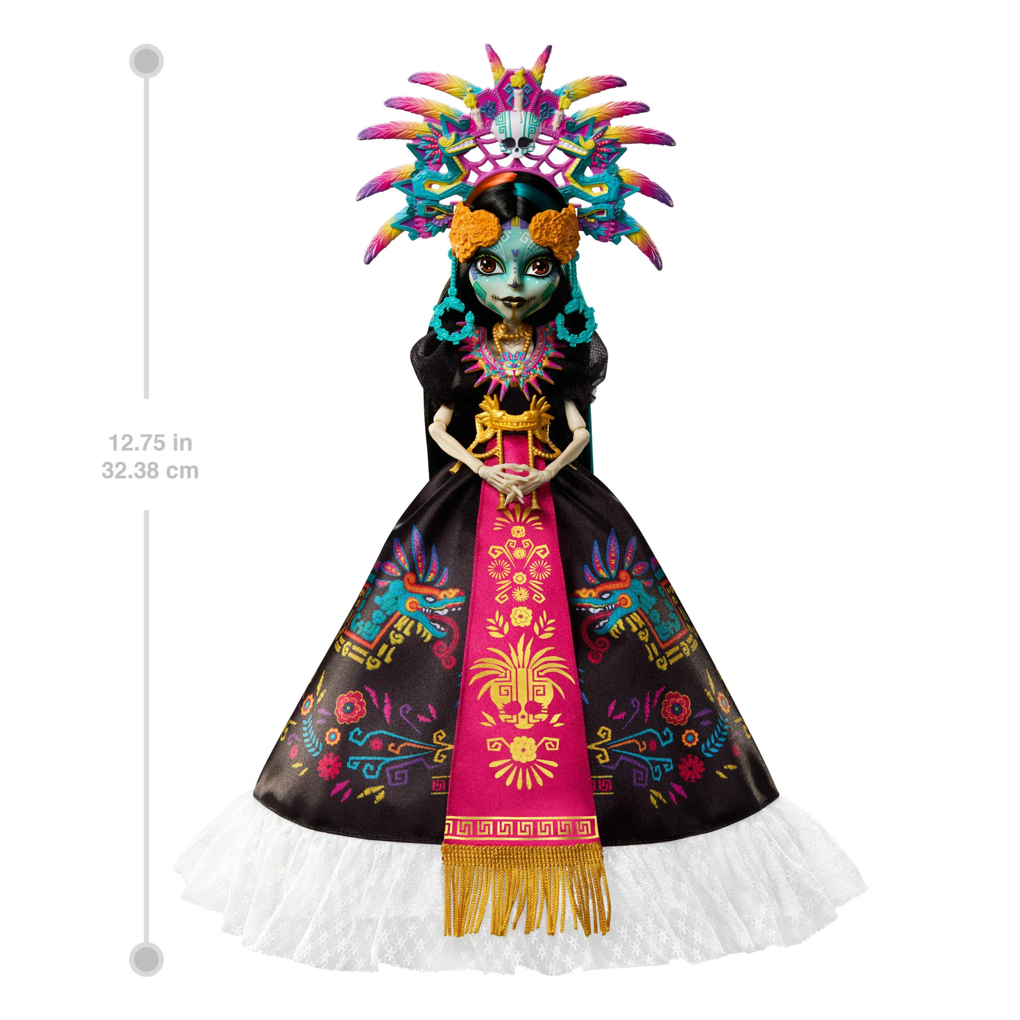 Monster High Skelita Calaveras Collectible Doll, Día De Muertos 2025, Aztec-Inspired Gown - Image 2