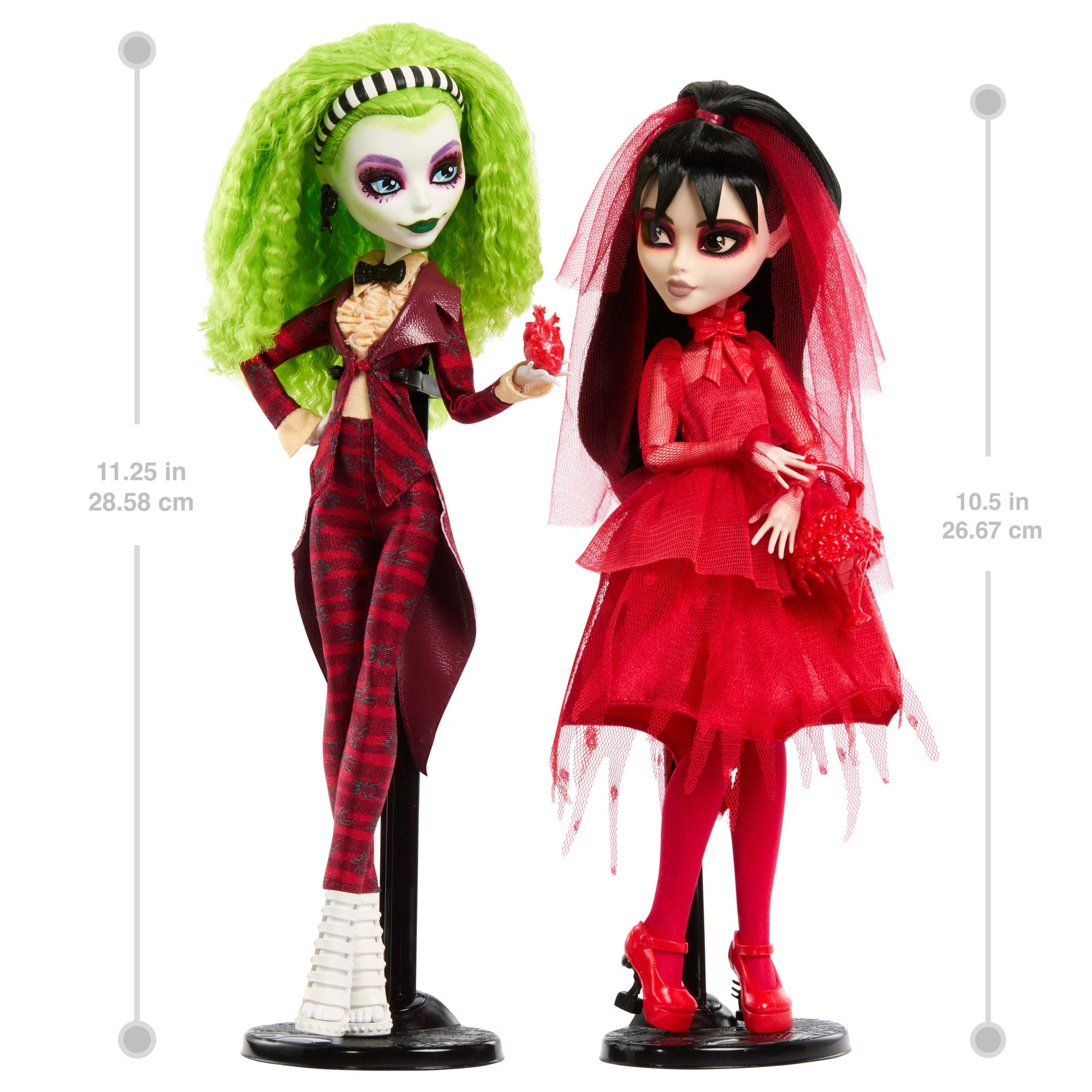 Monster High Skullector Betelgeuse And Lydia Collectible Dolls, Beetlejuice Beetlejuice 2-Pack - Image 2