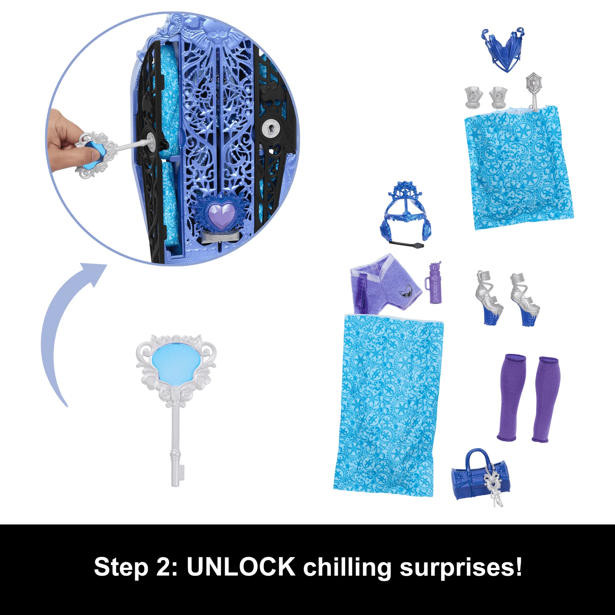 Monster High Skulltimate Secrets Monster Mysteries Playset, Abbey Bominable Doll With 19+ Surprises - Image 4