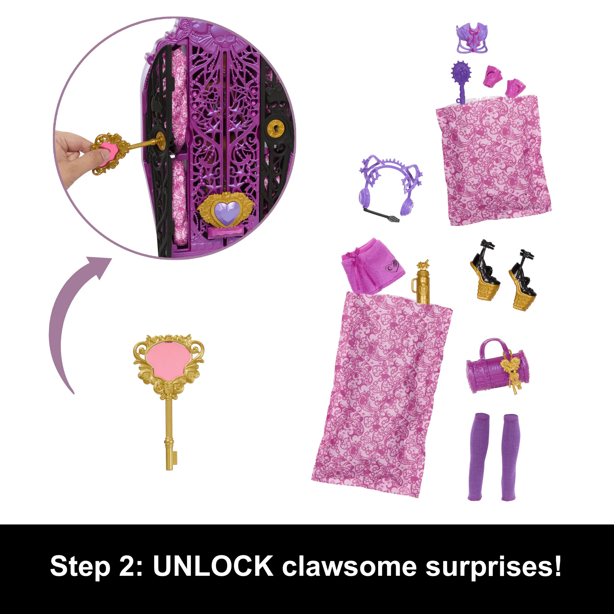 Monster High Skulltimate Secrets Monster Mysteries Playset, Clawdeen Wolf Doll With 19+ Surprises - Image 4