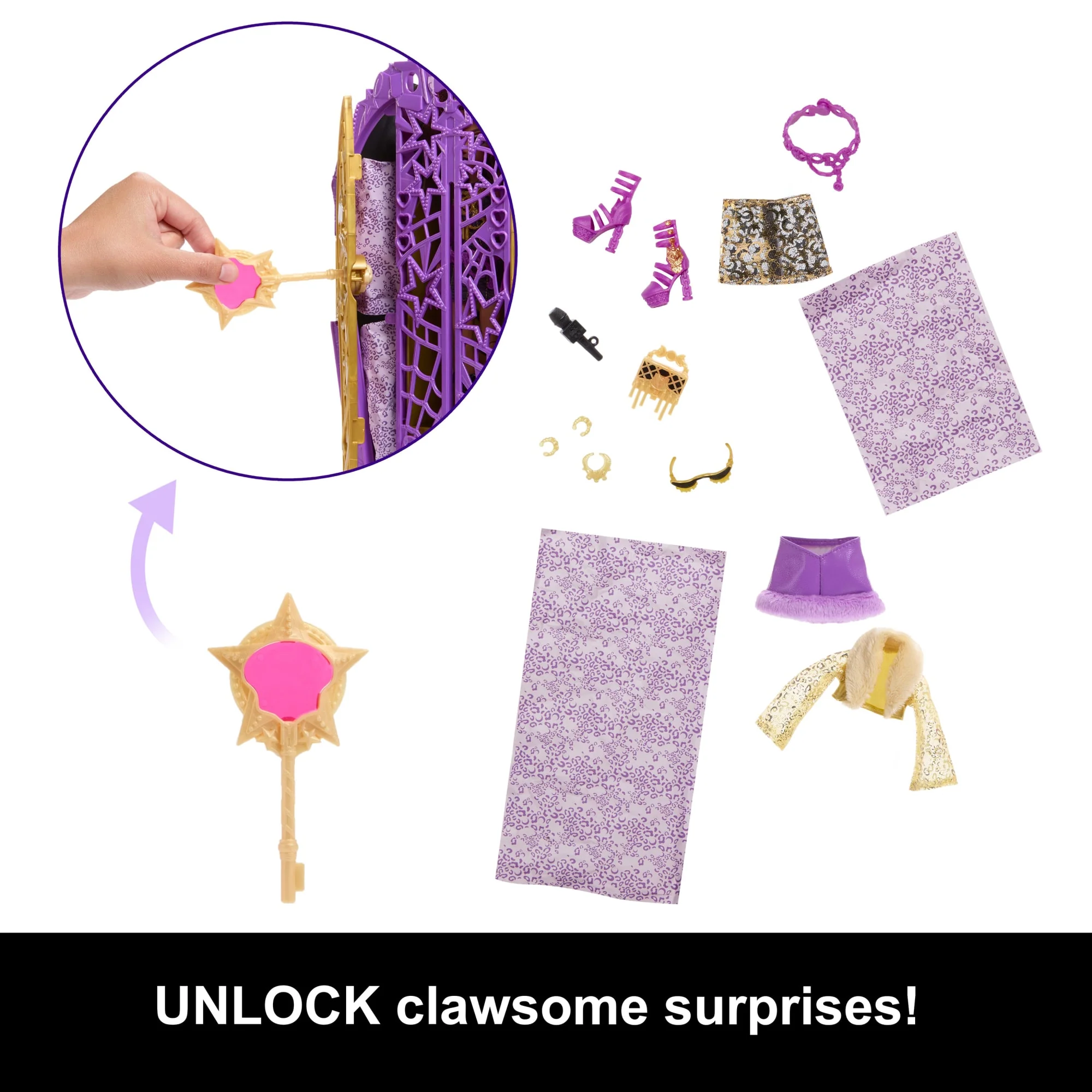 Monster High Skulltimate Secrets Hauntlywood Mysteries Doll, Clawdeen Wolf With 19+ Surprises - Image 4