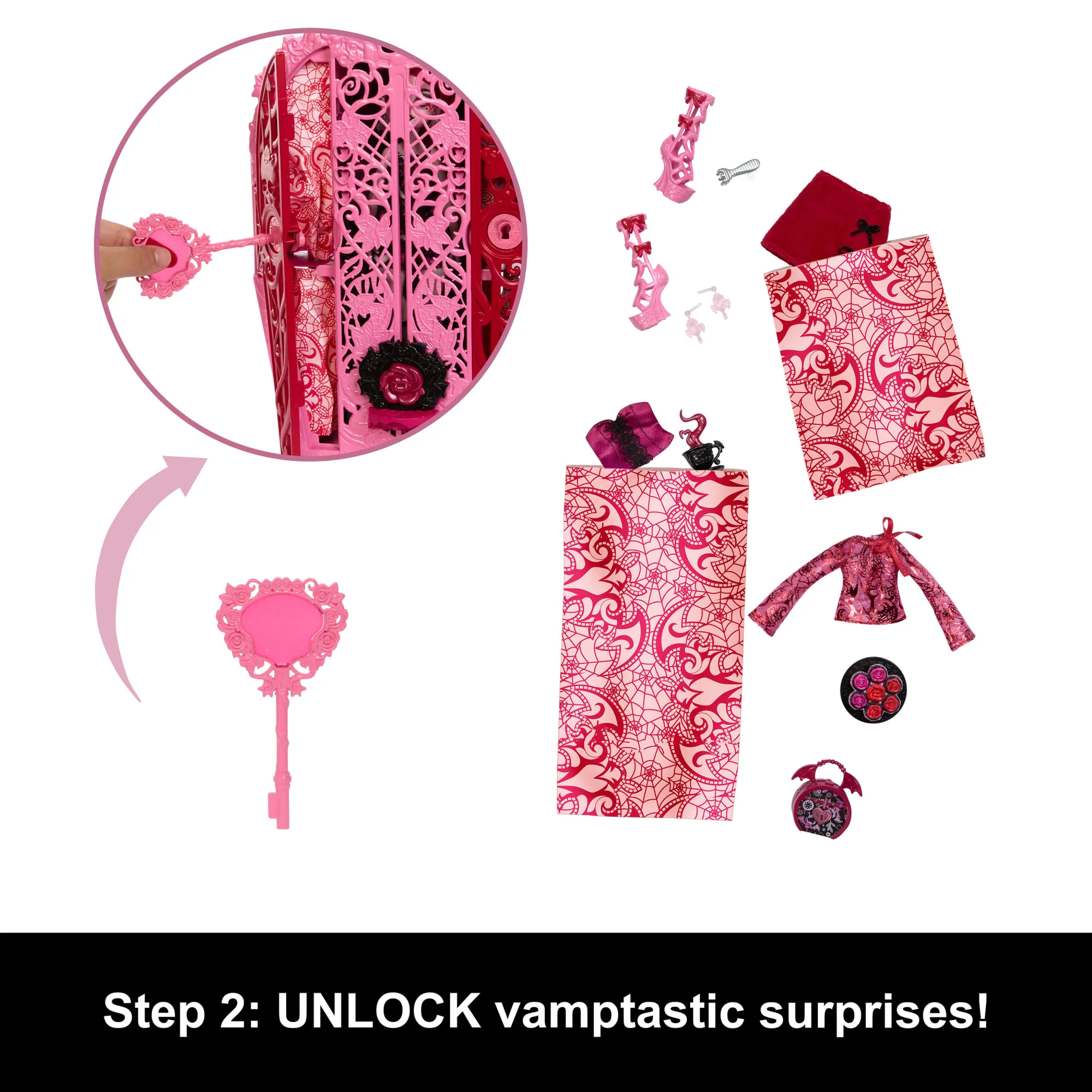Monster High Skulltimate Secrets Garden Mysteries Playset, Draculaura Doll With 19+ Surprises - Image 4