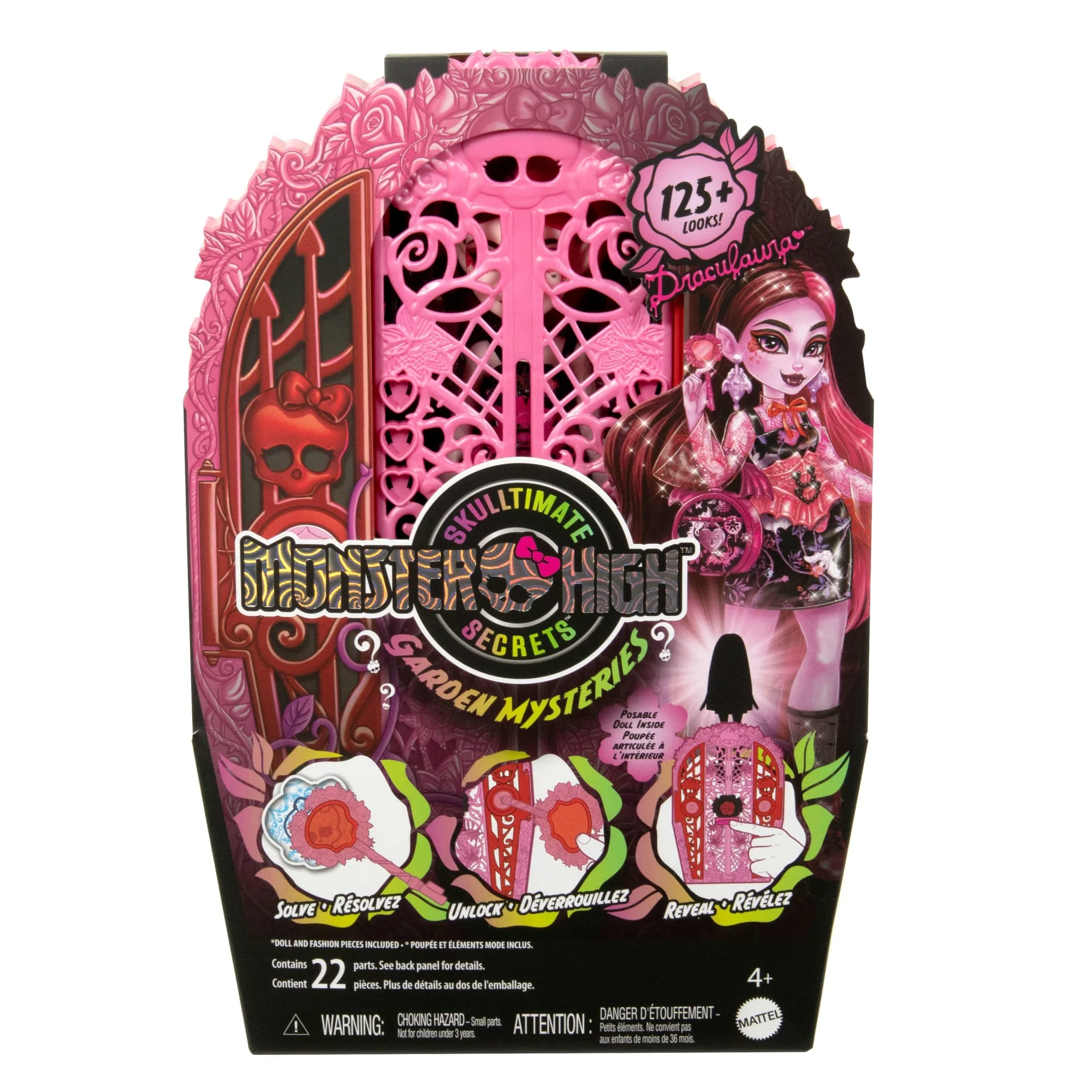 Monster High Skulltimate Secrets Garden Mysteries Playset, Draculaura Doll With 19+ Surprises - Image 6