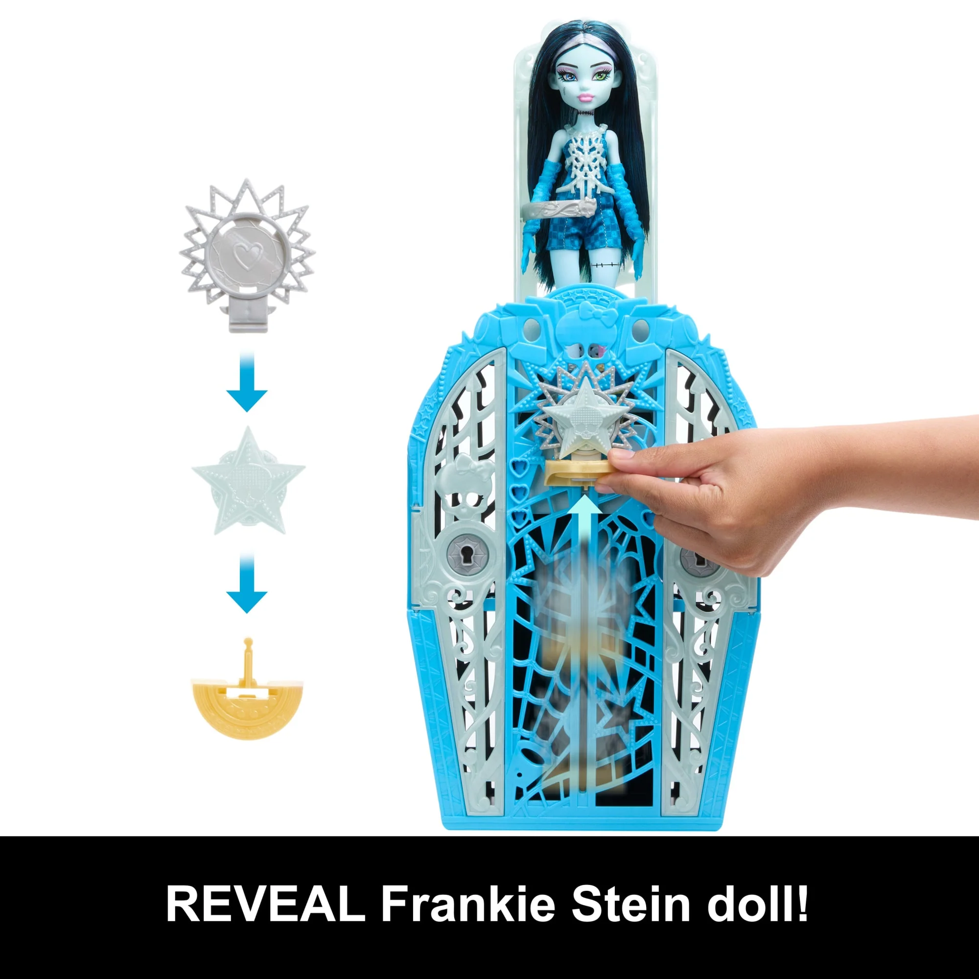 Monster High Skulltimate Secrets Hauntlywood Mysteries Doll, Frankie Stein With 19+ Surprises - Image 5
