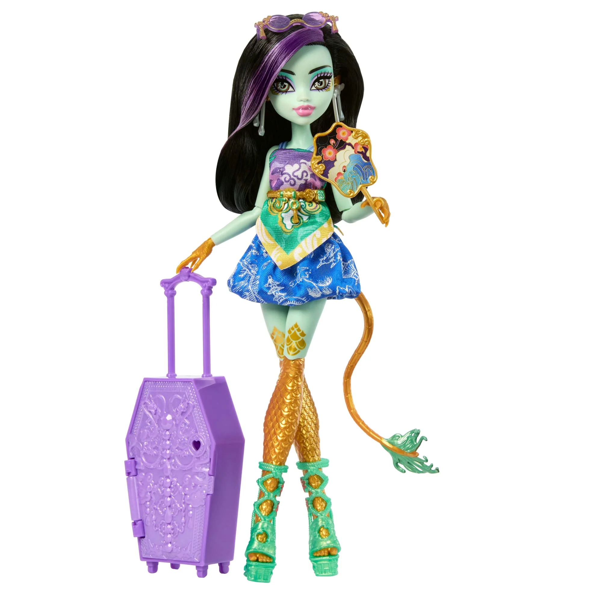 Monster High Skulltimate Secrets Gore-Geous Oasis Playset, Jinafire Long Doll And Accessories - Image 4