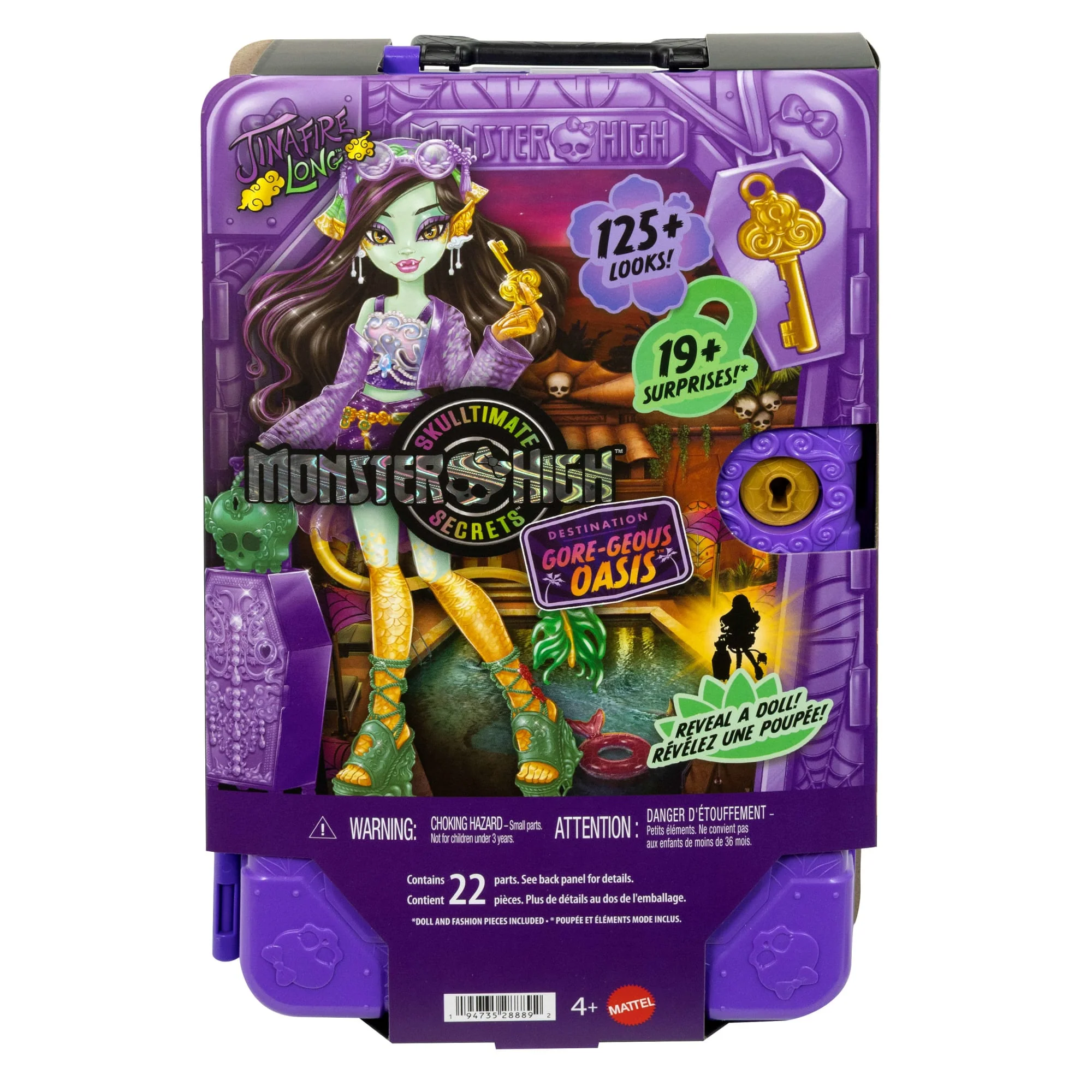 Monster High Skulltimate Secrets Gore-Geous Oasis Playset, Jinafire Long Doll And Accessories - Image 6