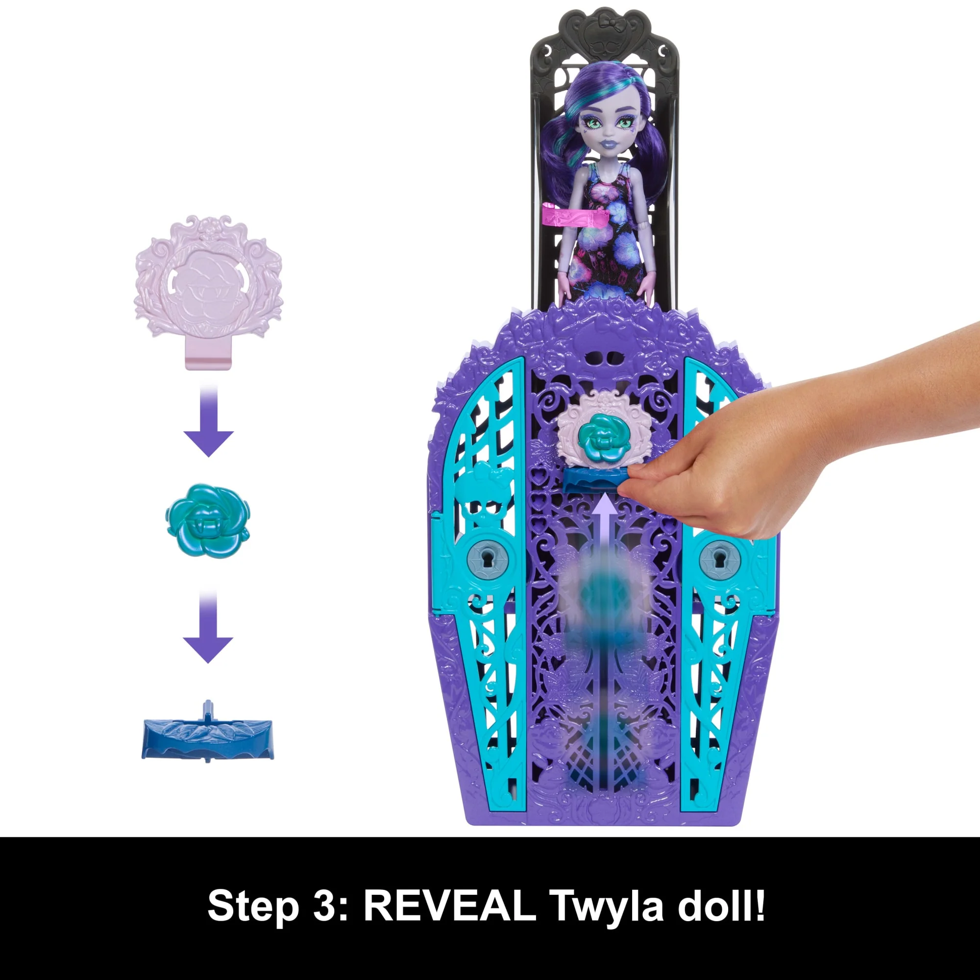 Monster High Skulltimate Secrets Garden Mysteries Playset, Twyla Doll With 19+ Surprises - Image 5