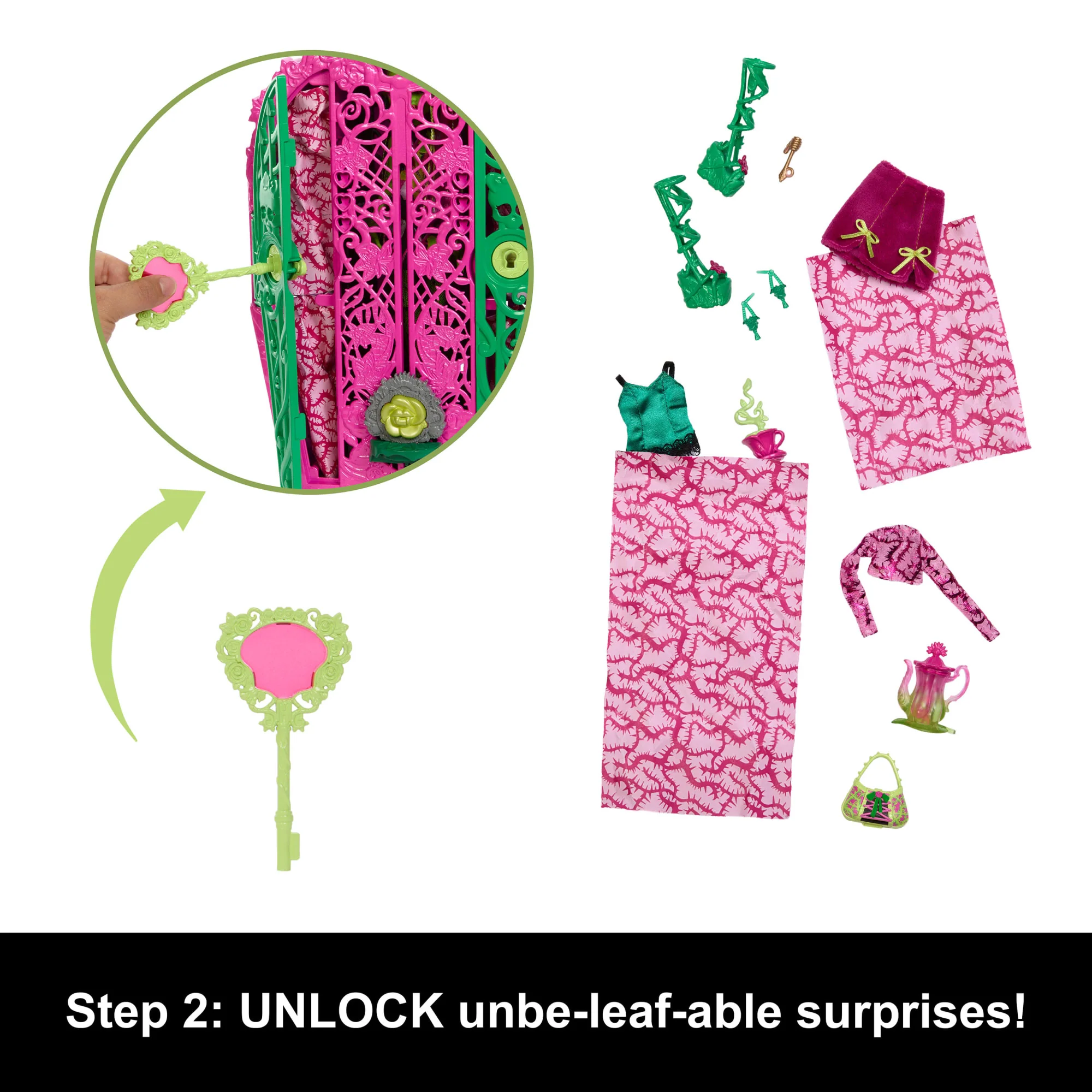 Monster High Skulltimate Secrets Garden Mysteries Playset, Venus Mcflytrap Doll With 19+ Surprises - Image 4