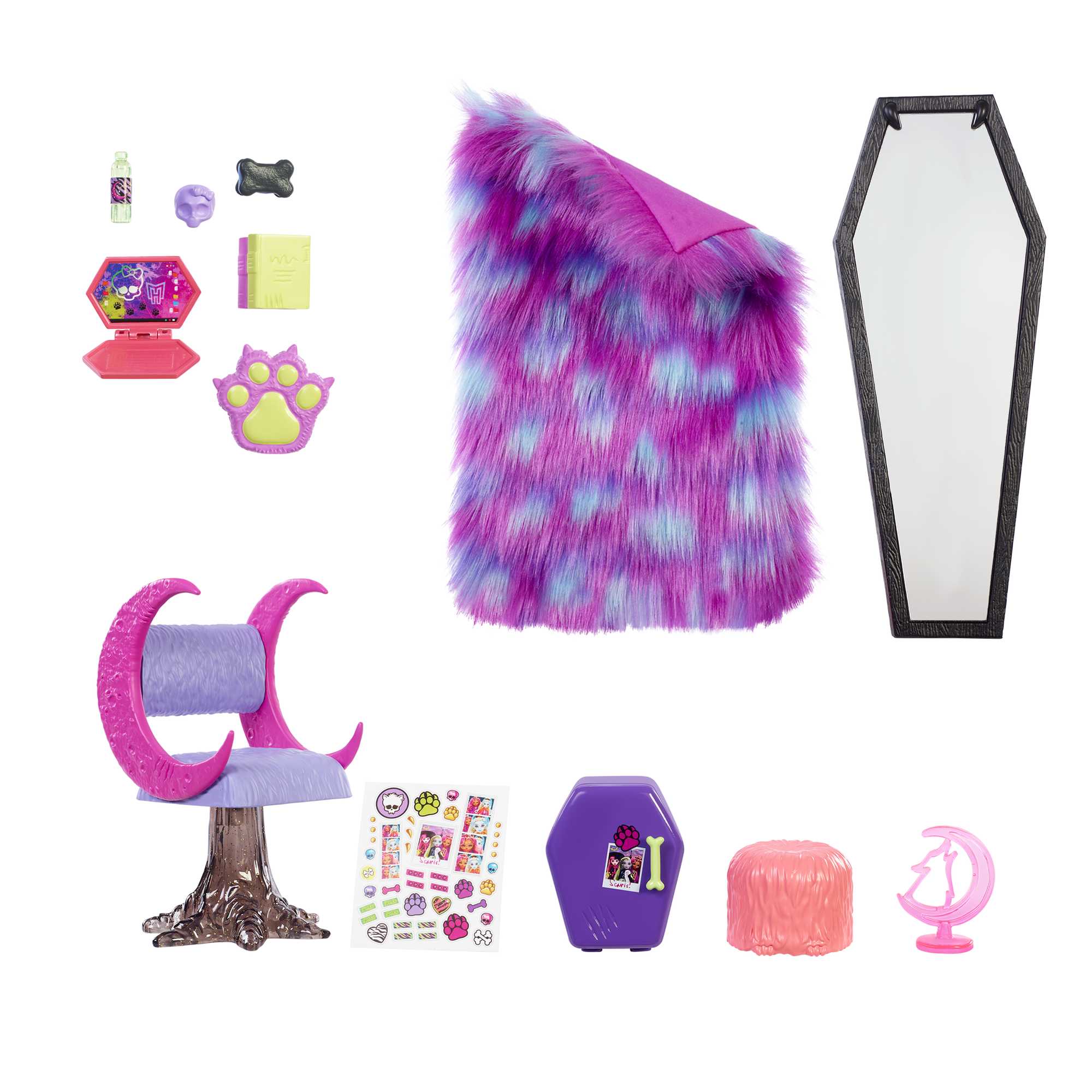 Monster High™ Toys, Clawdeen Wolf™ Bedroom Playset - Image 4