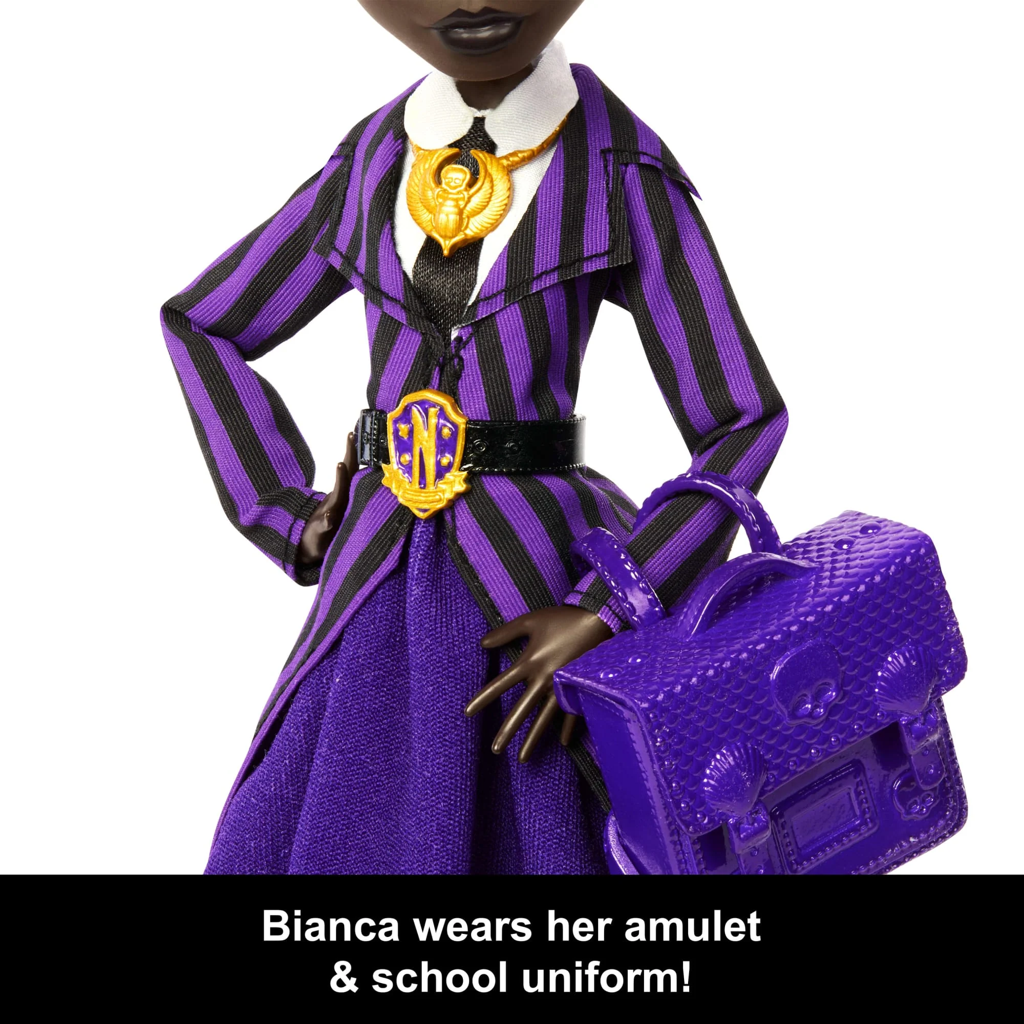 Monster High X Wednesday Collectible Doll, Bianca Barclay in Nevermore Academy Uniform - Image 2