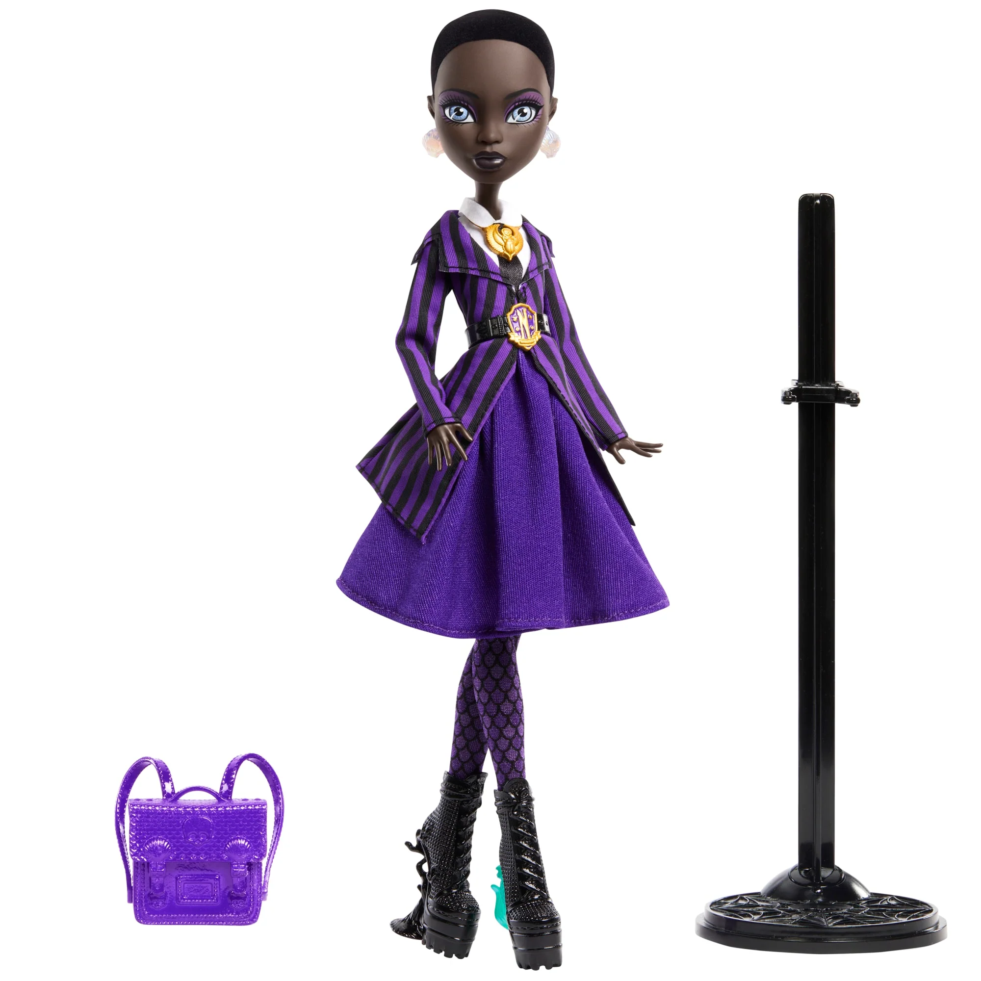 Monster High X Wednesday Collectible Doll, Bianca Barclay in Nevermore Academy Uniform - Image 6