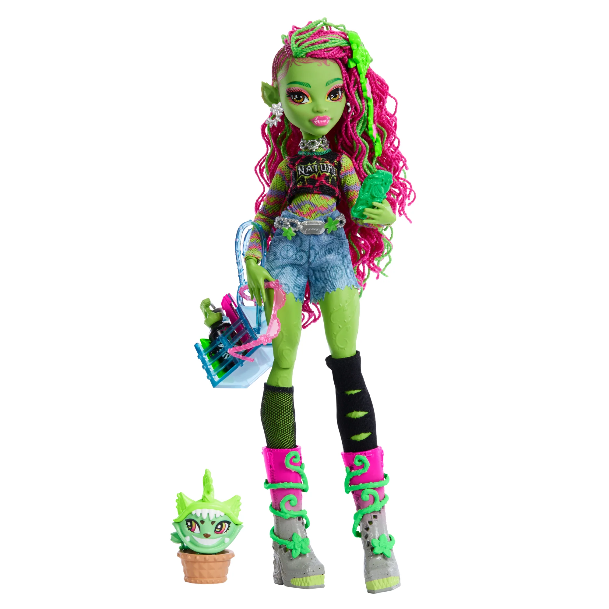 Monster High Poupée, Animal et Accessoires Venus Mcflytrap, Chewlian - Image 5