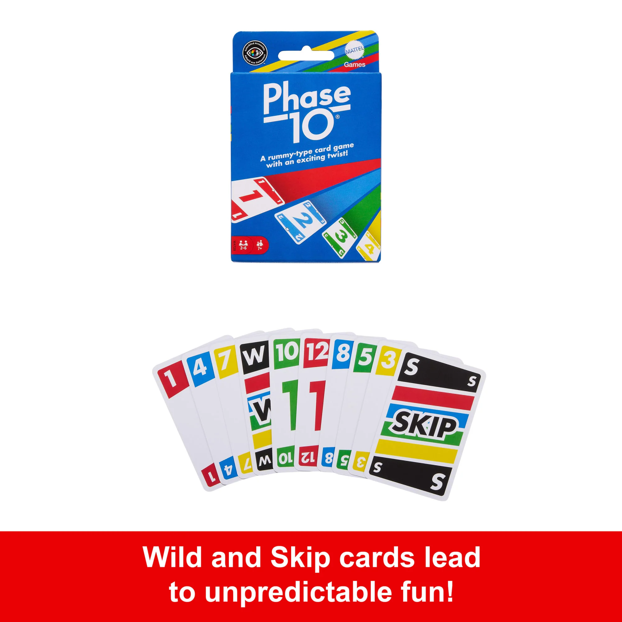 Phase 10 Card Game For Families, Adults And Kids, Rummy-Style Play in A Storage Tin - Image 5