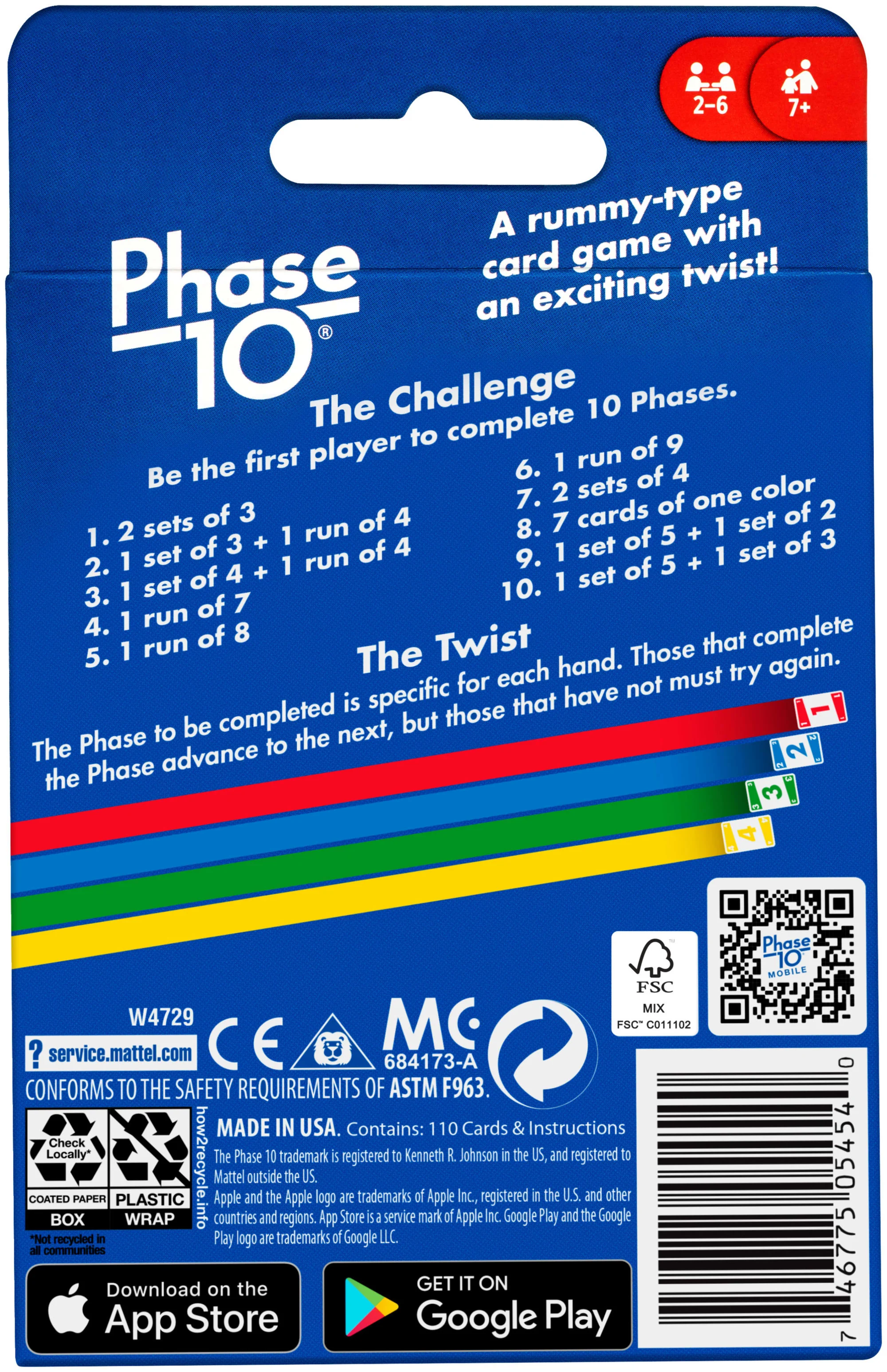 Phase 10 Card Game For Families, Adults And Kids, Rummy-Style Play in A Storage Tin - Image 6