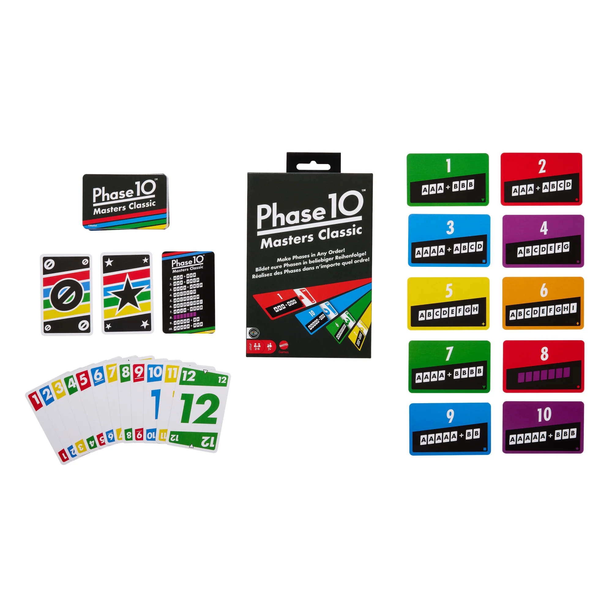 Phase 10 Masters Classic Card Game, Family Game With Rummy-Type Play For 2-6 Players - Image 2