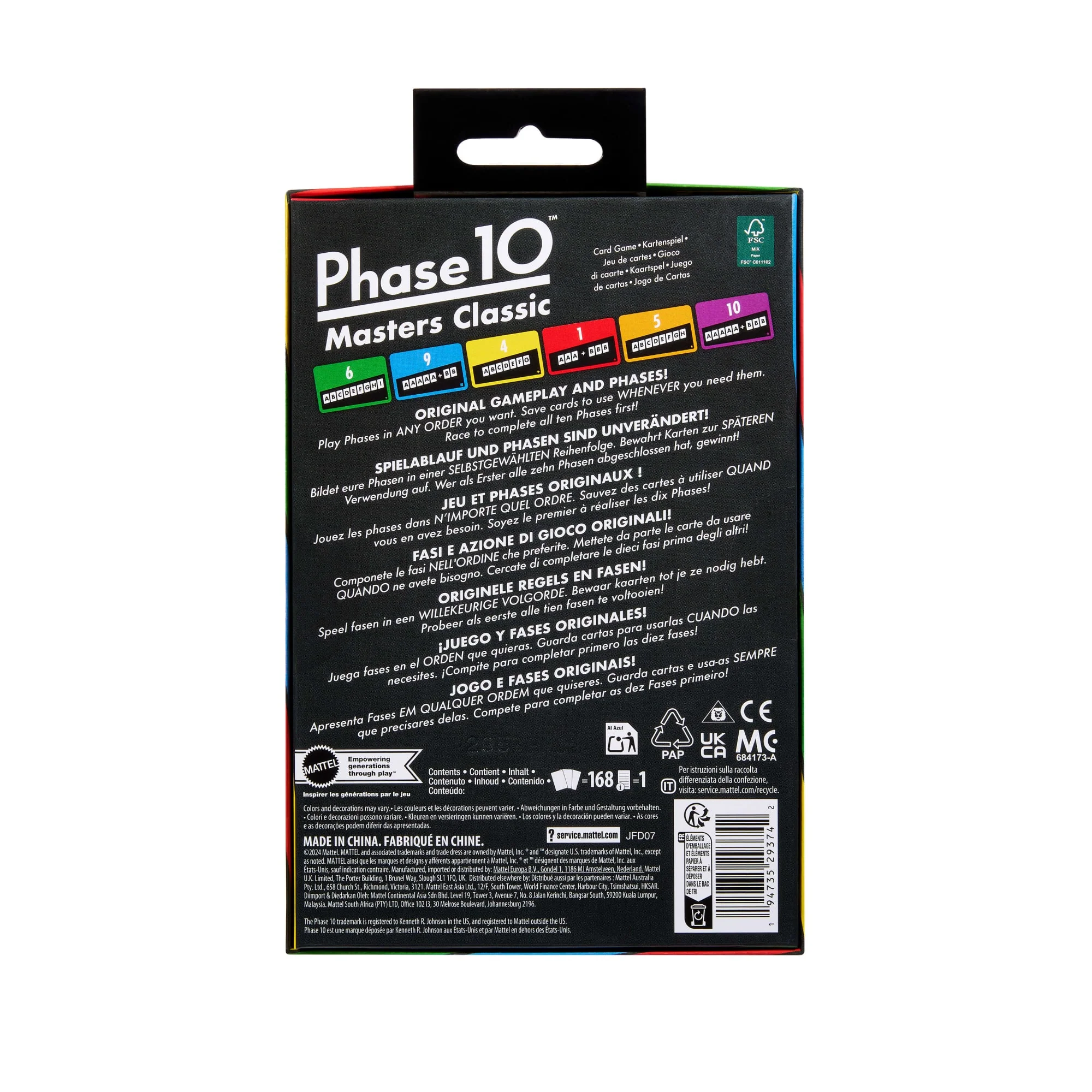Phase 10 Masters Classic Card Game, Family Game With Rummy-Type Play For 2-6 Players - Image 6
