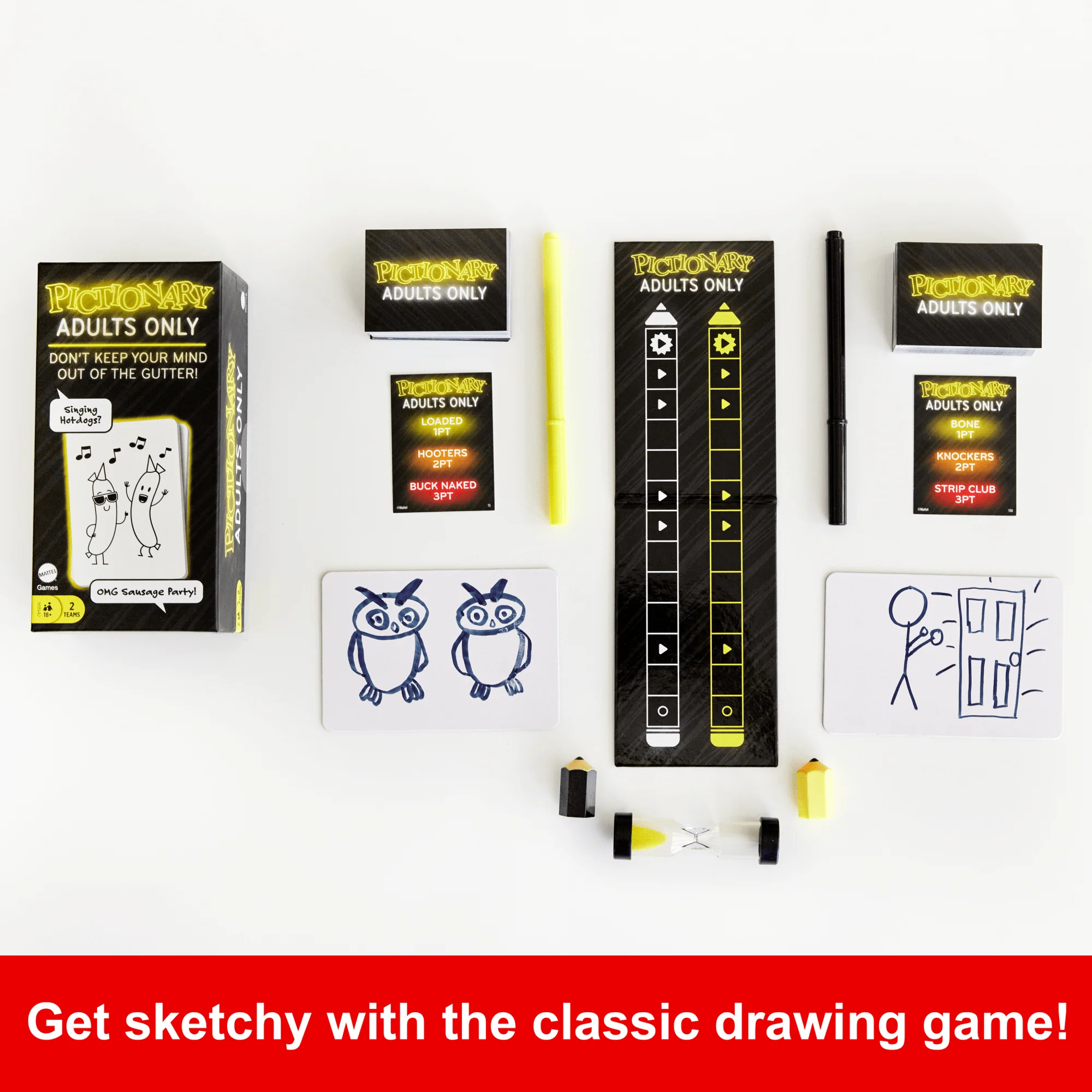 Pictionary Adults Only Party Game For Adults And Game Night, Drawing Game With Silly Sketches - Image 3