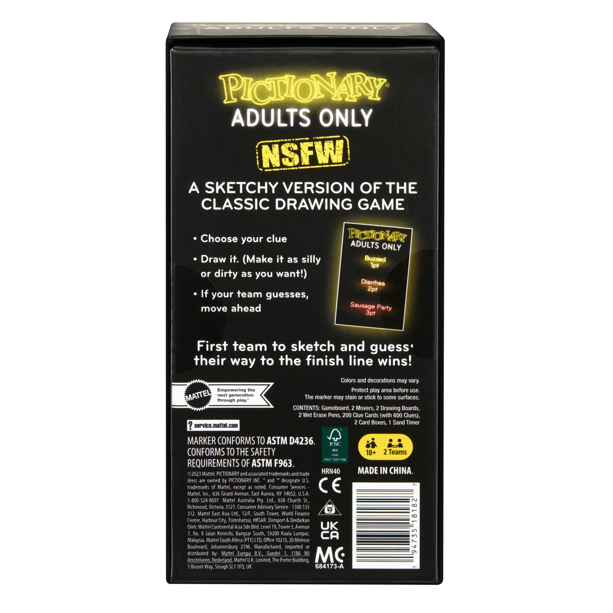 Pictionary Adults Only Party Game For Adults And Game Night, Drawing Game With Silly Sketches - Image 6
