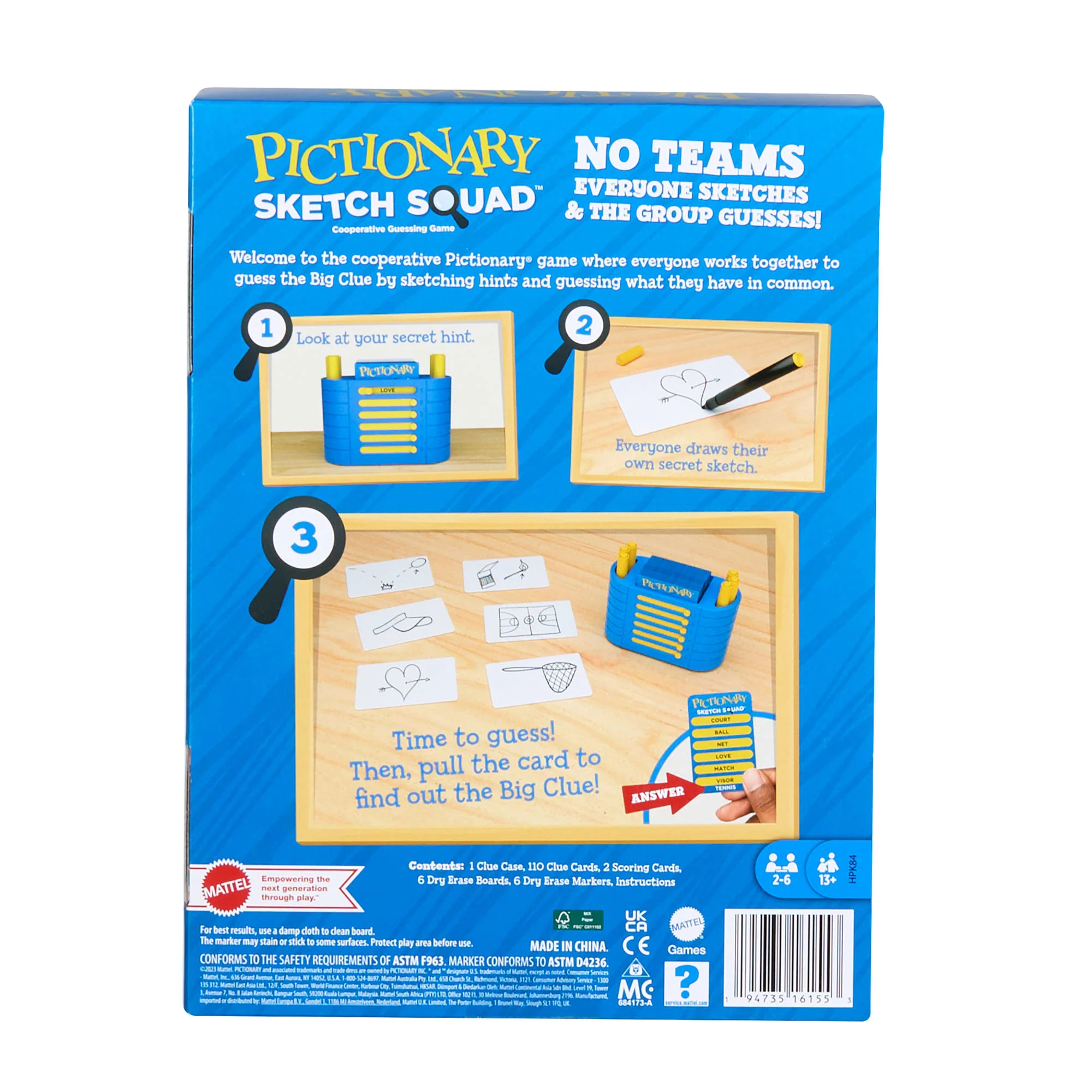 Pictionary Sketch Squad Cooperative Party Game For Adults, Teens And Game Night With Clues Case - Image 6