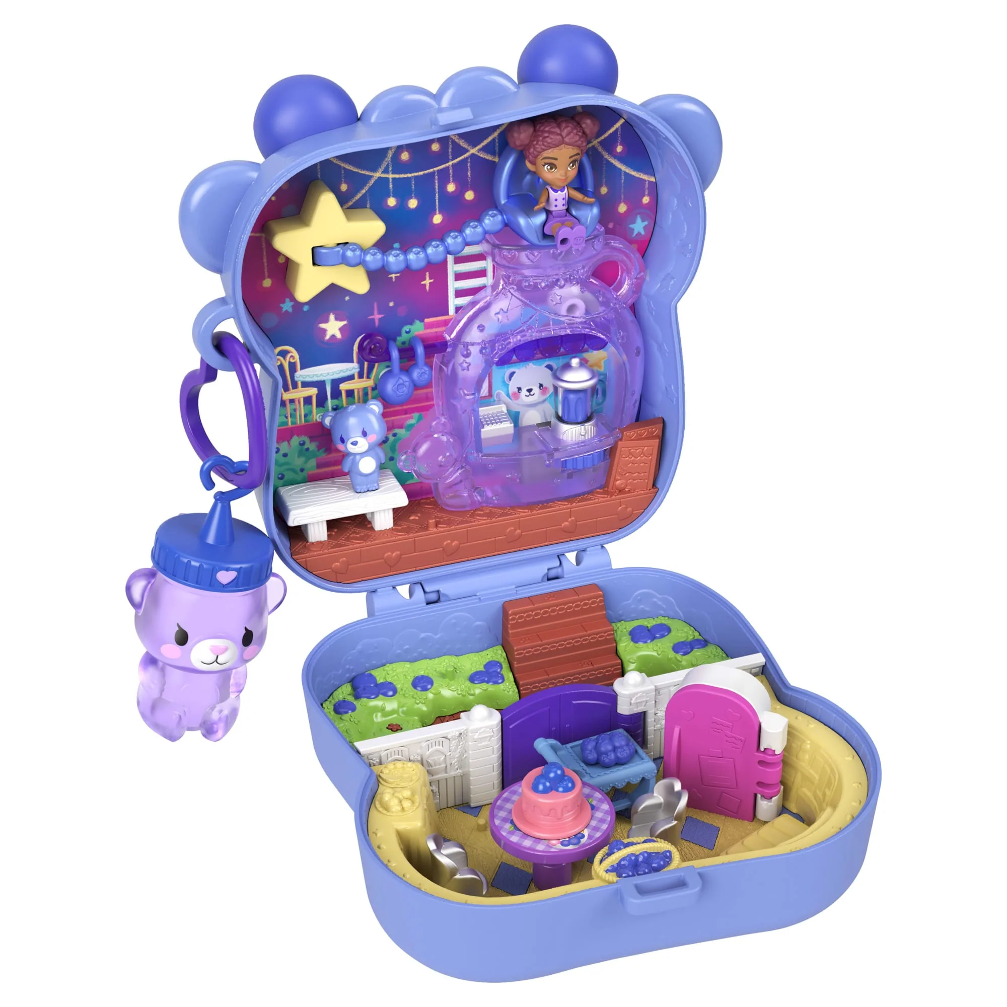 Polly Pocket Blueberry Besties Compact Playset With 1 Micro Doll And Pet, Travel Toy With Fruit Accessories - Image 5
