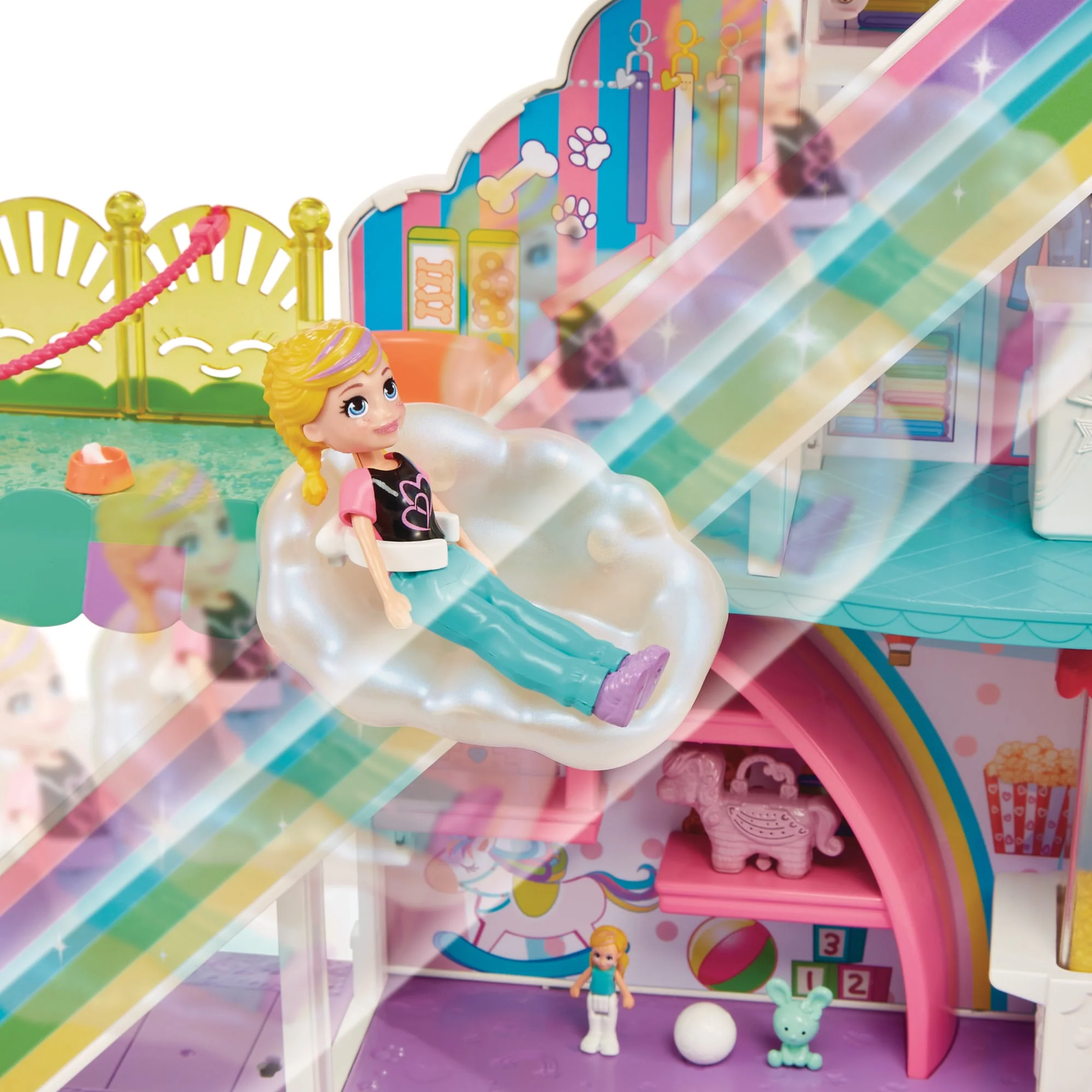 Polly Pocket Coffret de Jeu Centre Commercial Arc-en-Ciel - Image 5