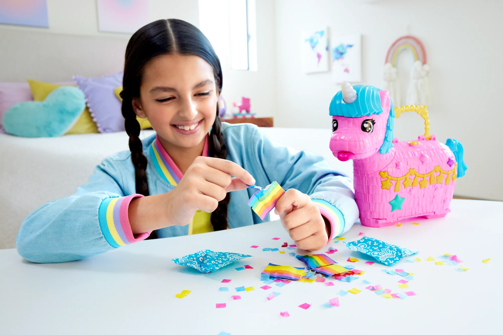 Polly Pocket Coffret Licorne Place à La Fête, 2Micro-Poup., 25Acc. - Image 2