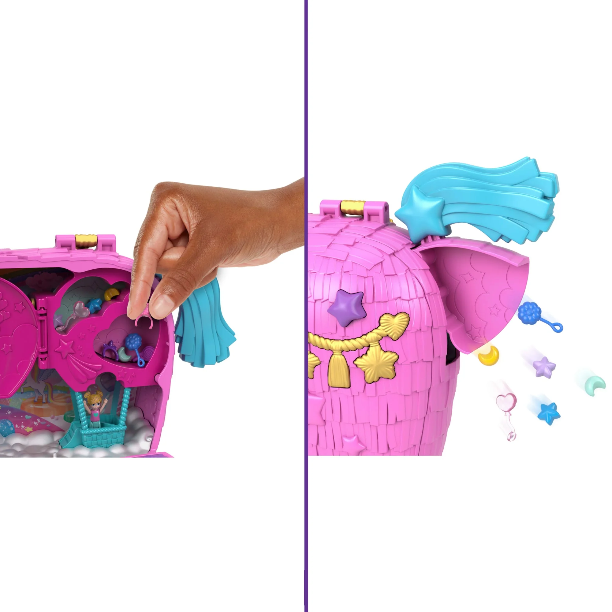Polly Pocket Coffret Licorne Place à La Fête, 2Micro-Poup., 25Acc. - Image 3
