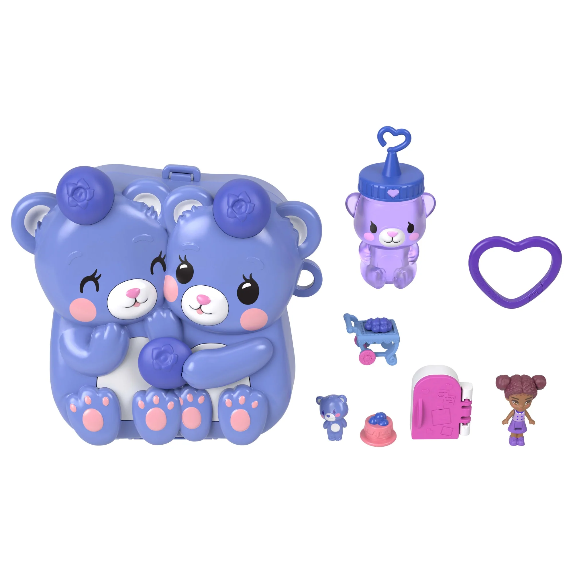 Polly Pocket-Coffret Oursons et Myrtilles-Jouet de Voyage