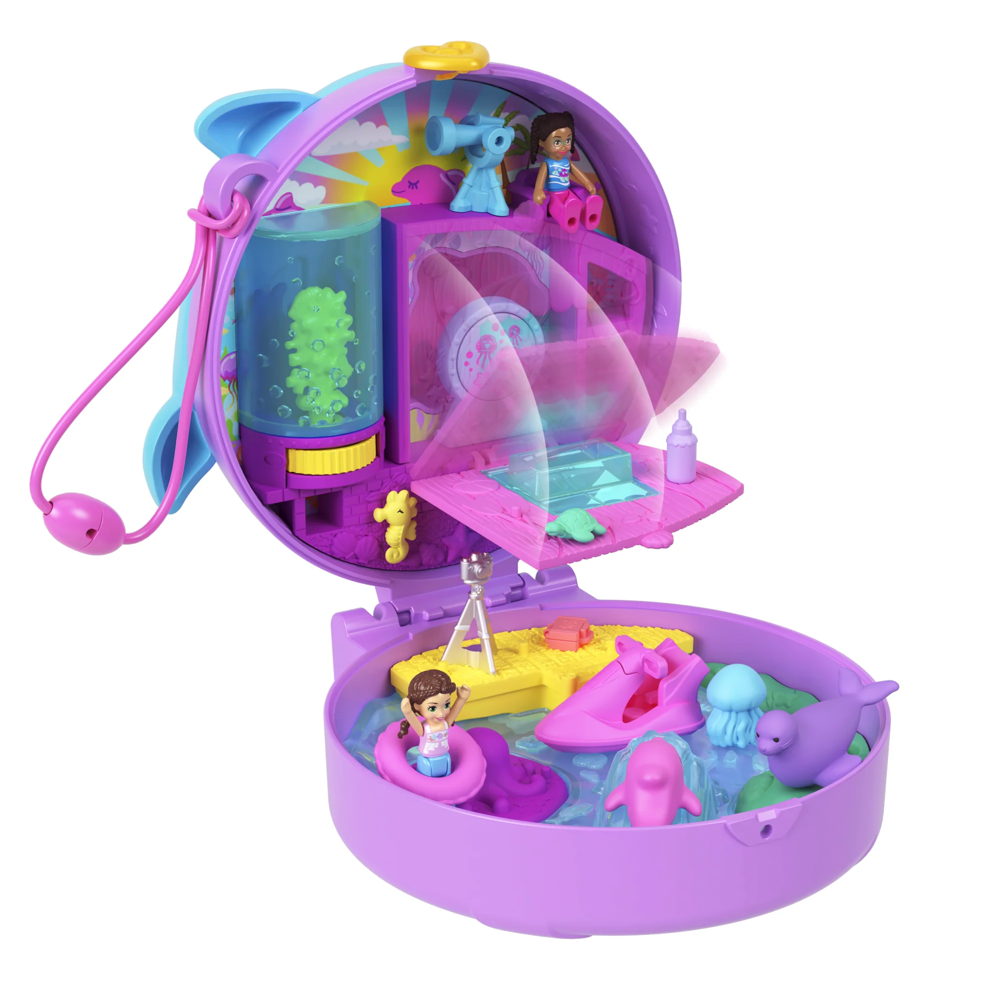 Polly Pocket  Coffret  Sauvetage du Dauphin, 2Micro-Poupées, Anim. - Image 4