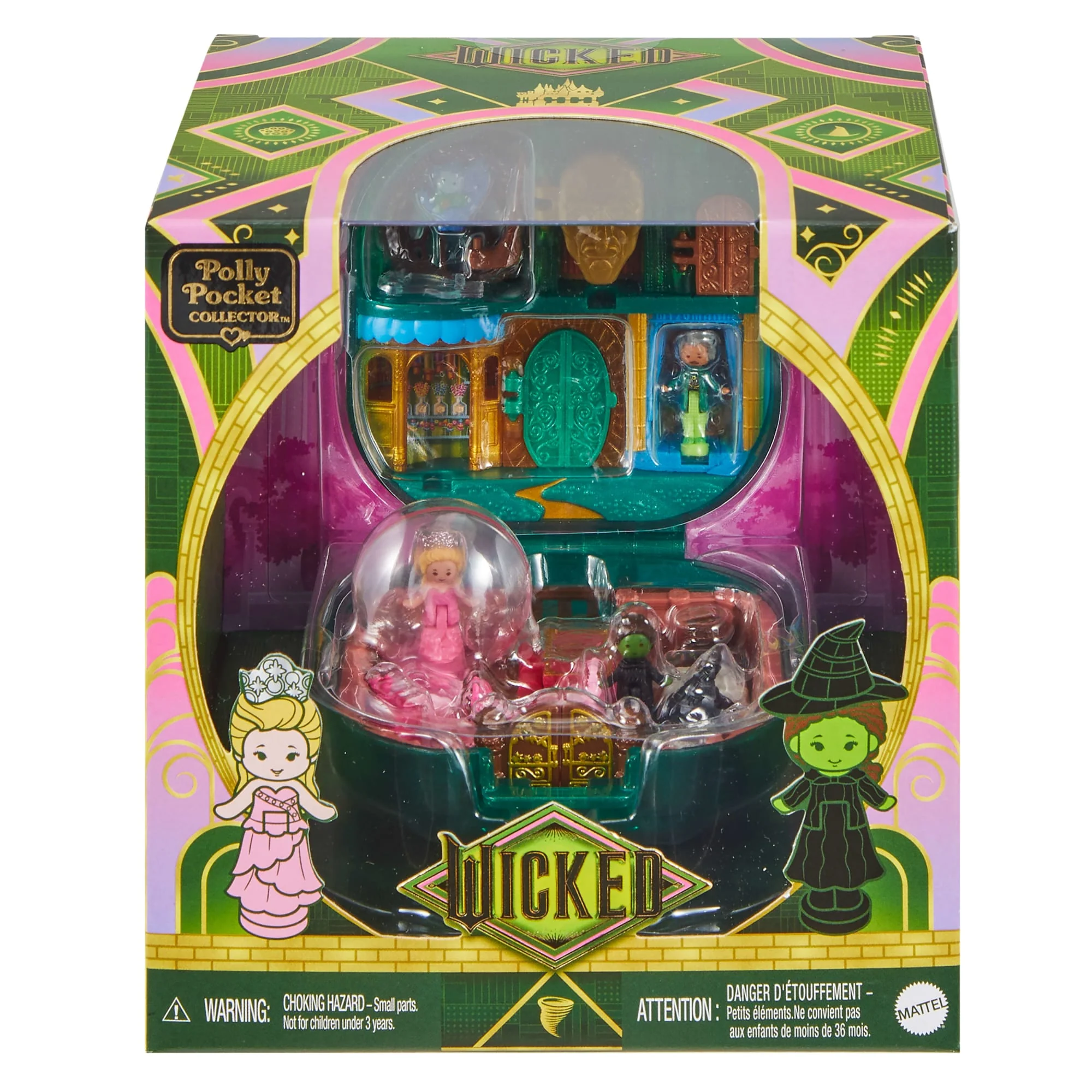 Polly Pocket Micro Dolls And Playset, Collector Wicked Compact With Hat And Bubble Accessories - Image 6