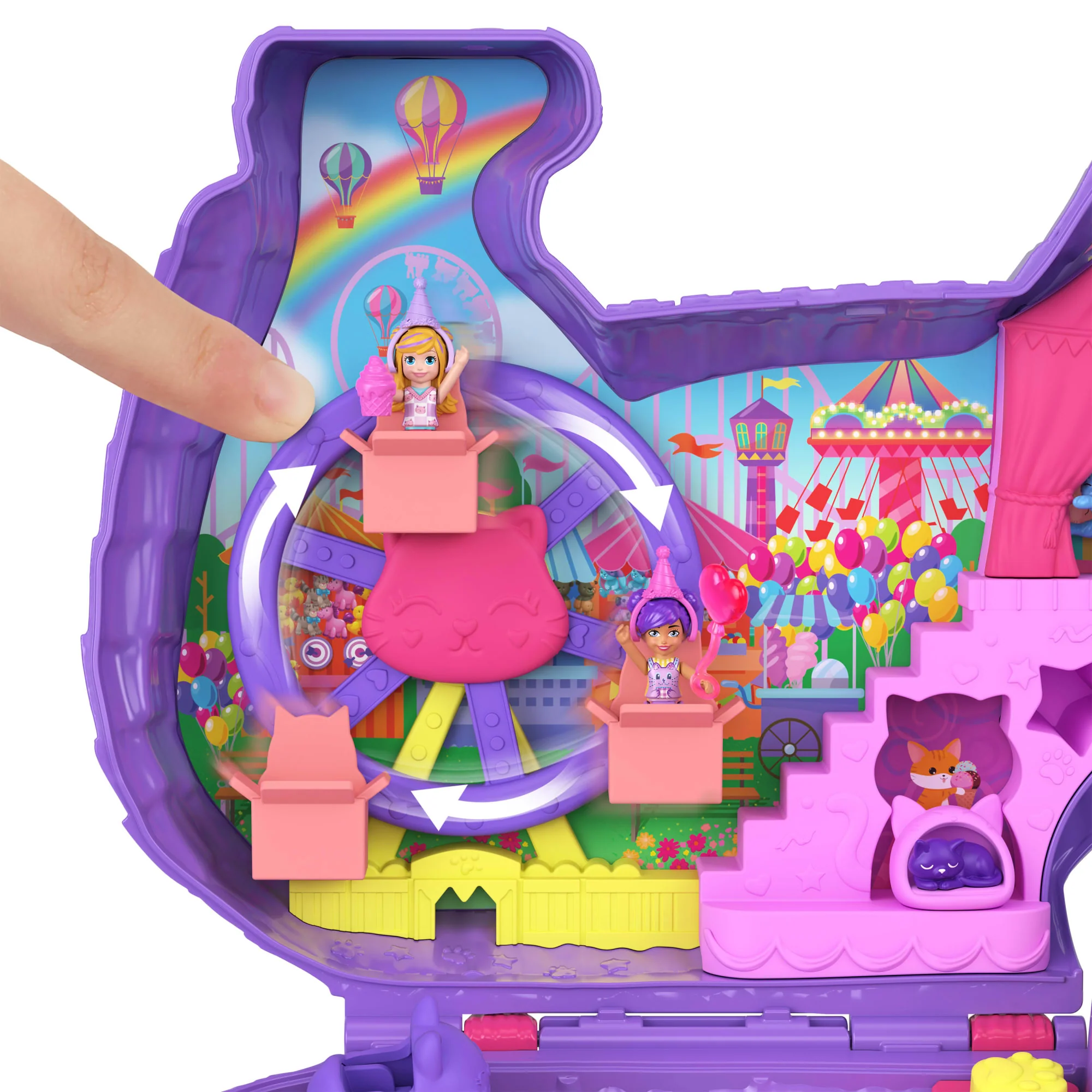 Polly Pocket Conjunto de Brinquedo Estrojo Pinhata Gatinho - Image 3