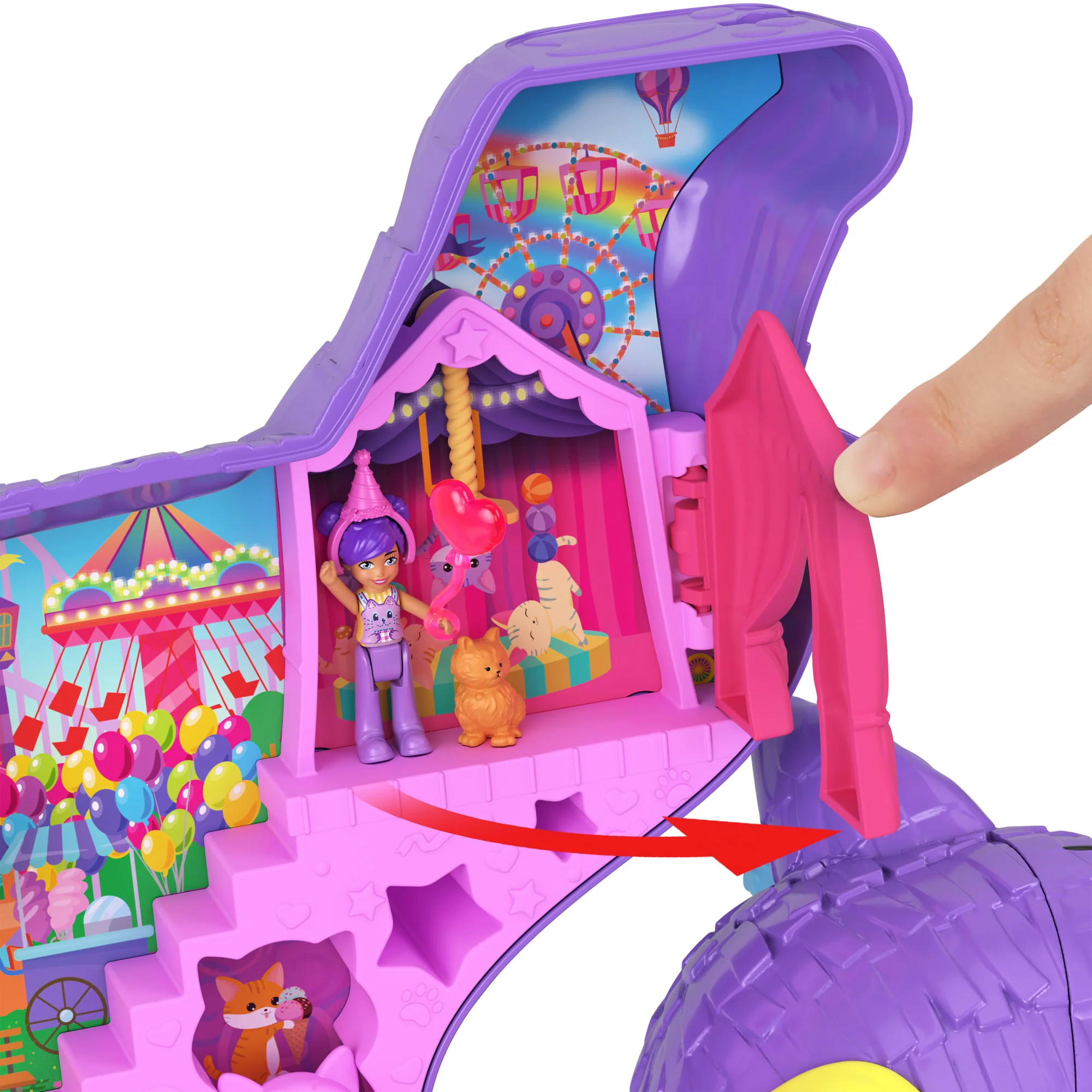 Polly Pocket Conjunto de Brinquedo Estrojo Pinhata Gatinho - Image 4