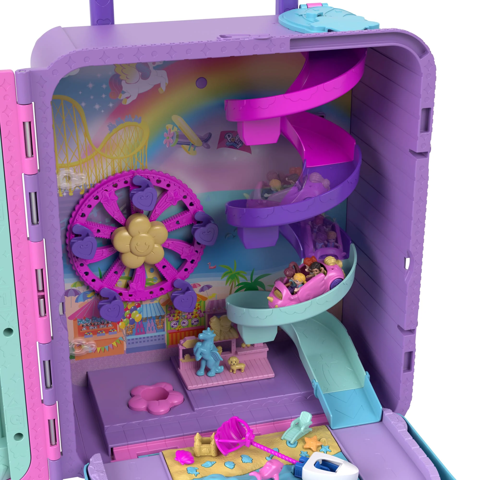 Polly Pocket Conjunto de Brinquedo Pollyville Resort Roll Away - Image 3